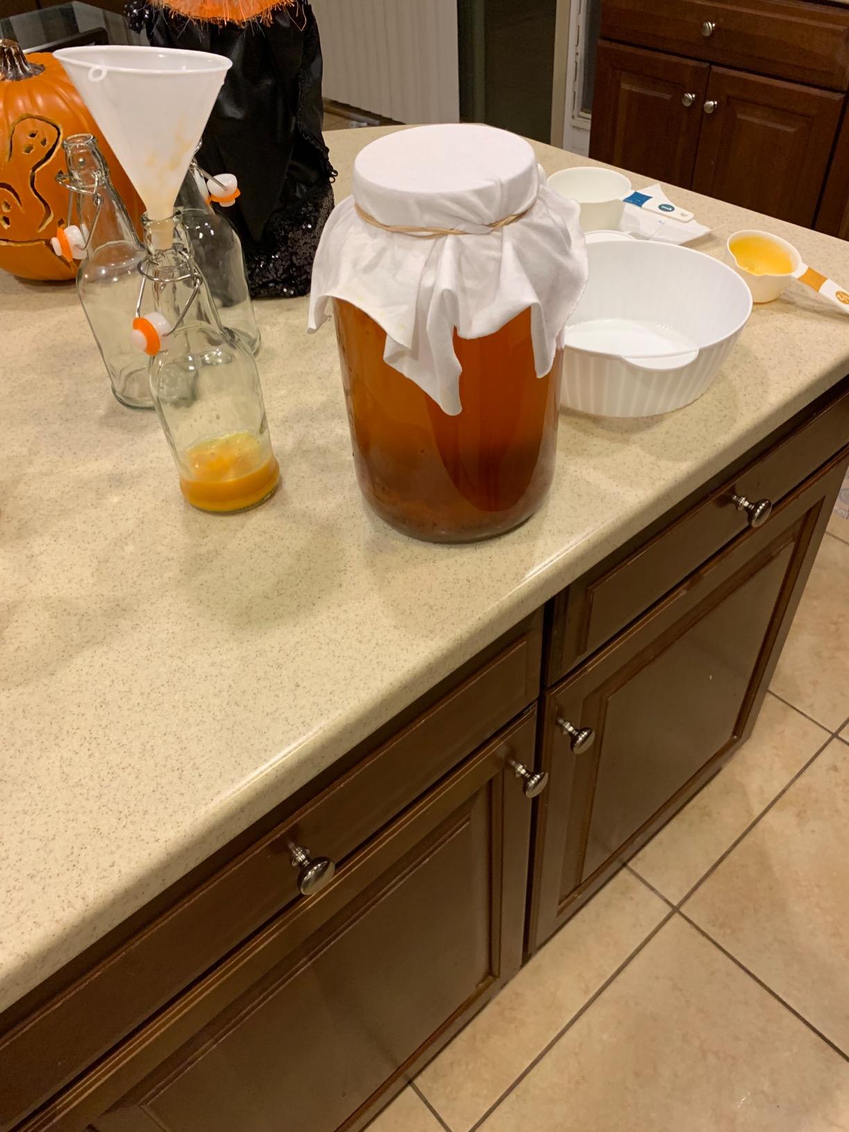 kitchentoolz 1 Gallon Glass Wide Mouth Kombucha Brewing Mason Jar Kit customer photo 2