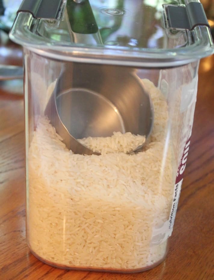 Rubbermaid Brilliance 16-Cup Airtight Food Storage Container with Lid Clear/Grey - optimal for pantry organization flour sugar and food storage customer photo 2