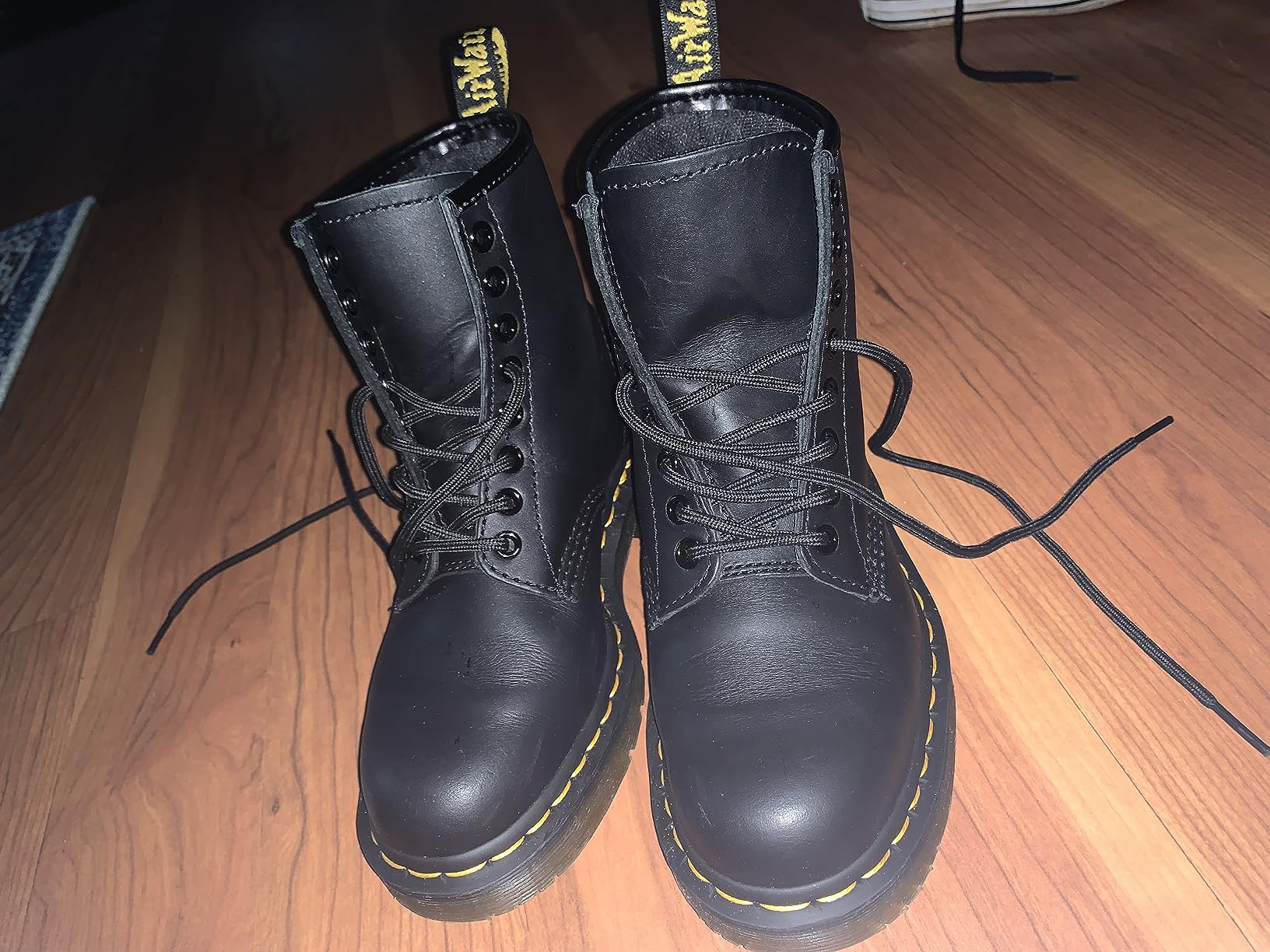 Dr. Martens 1460 Originals 8-Eye, Unisex, Black, Soft Toe, Slip Resistant, 6 Inch Work Boot customer photo 2