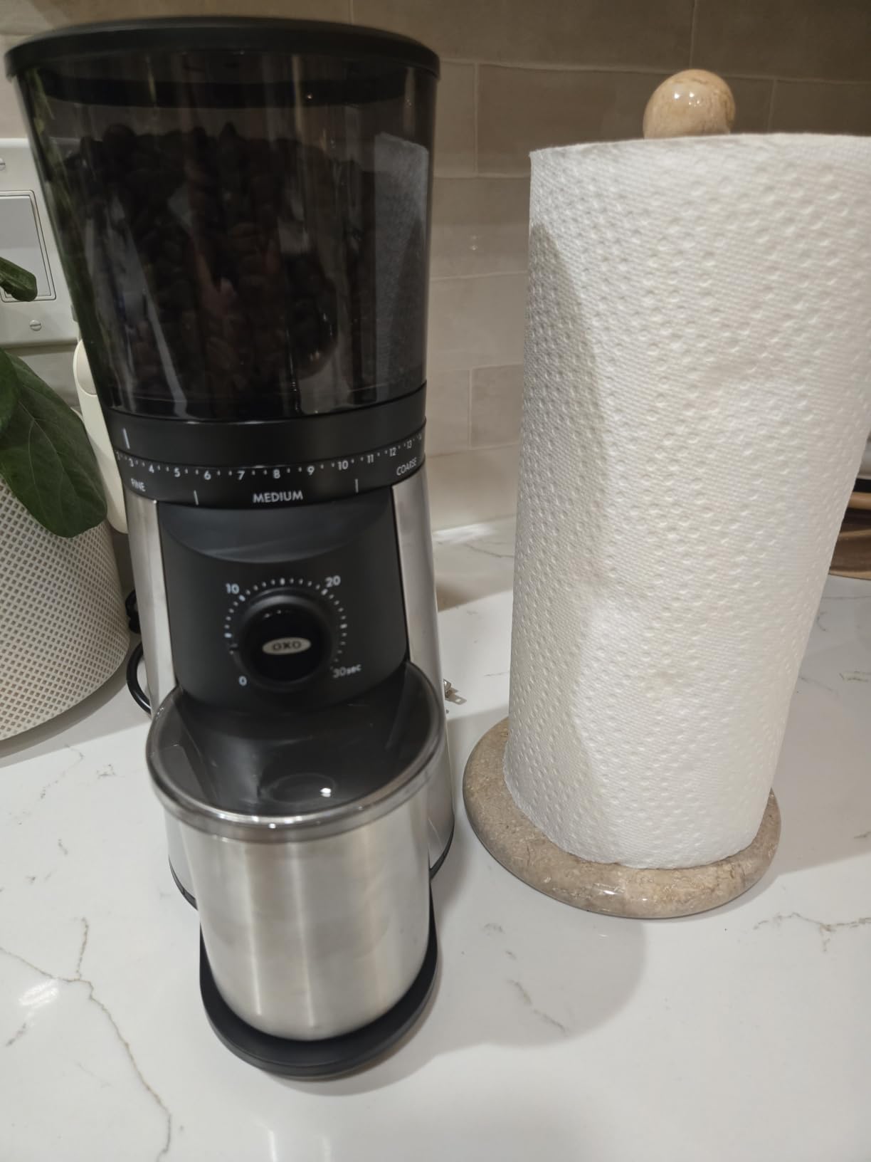 OXO Brew Conical Burr Electric Coffee Bean Grinder - 12 Oz, Silver customer photo 2
