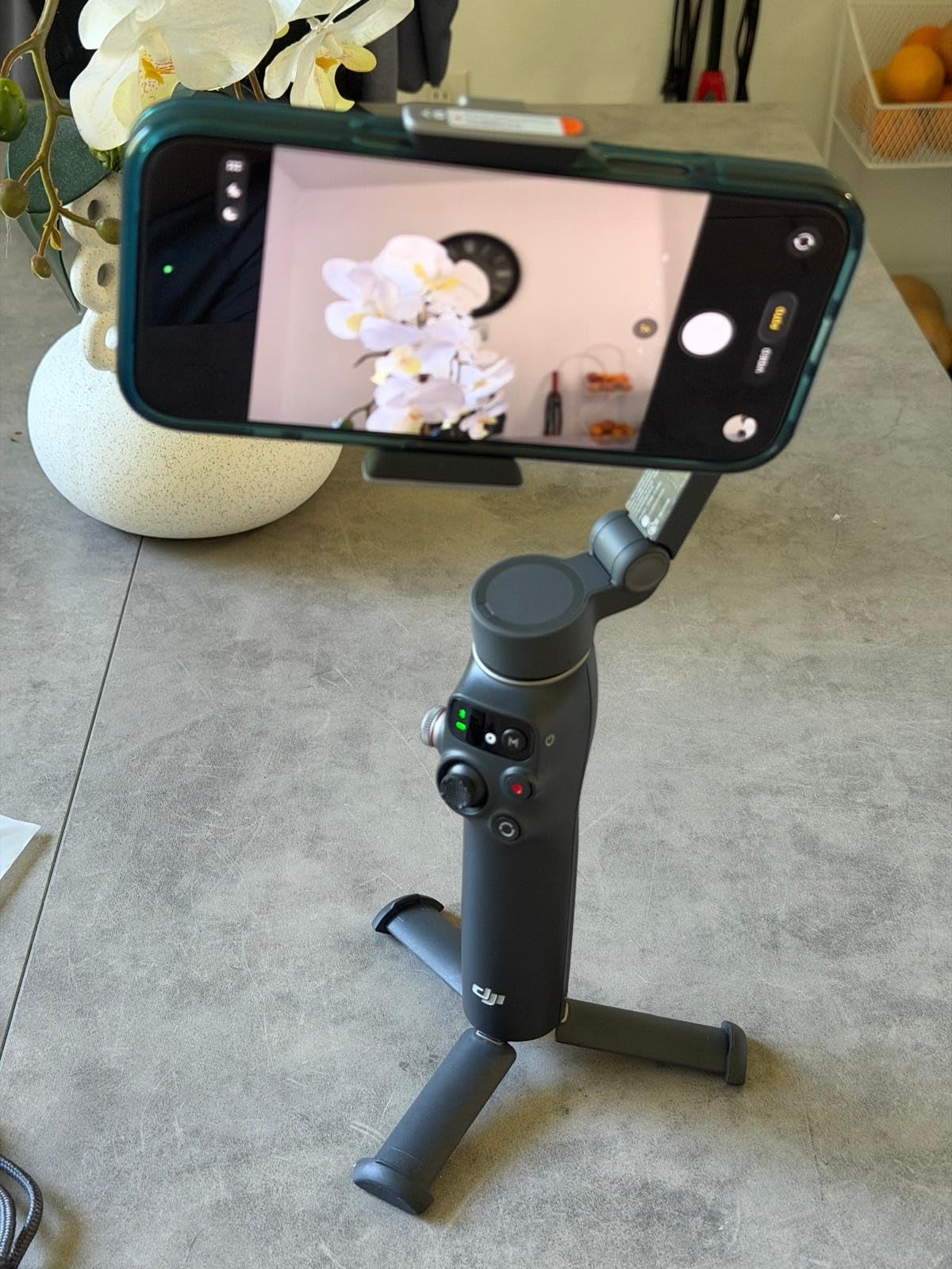 DJI Osmo Mobile 7P Gimbal Stabilizer for iPhone & Android, Native Tracking | Lighting, 3-Axis Phone Gimbal, Quick Launch, One-Tap Edit, Built-in Extension Rod & Tripod, 10hrs Use, Phone Charging customer photo 2