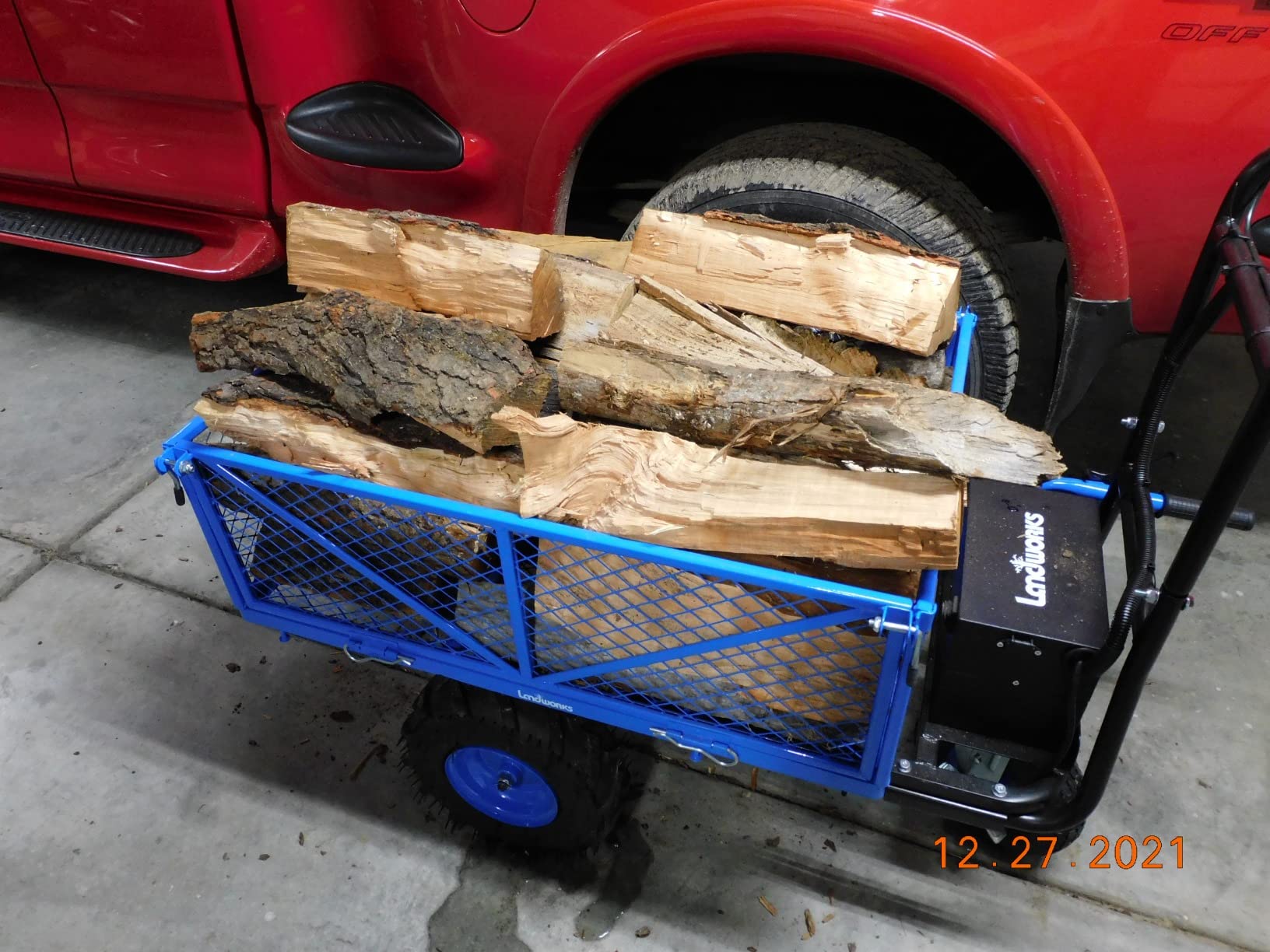 Landworks Electric Utility Cart, 500 lb Load | 48V Lead-Acid Power Wagon Uses a 500W Motor to Tow 1000 lb Through Garages, Warehouses and Outdoor Areas customer photo 1