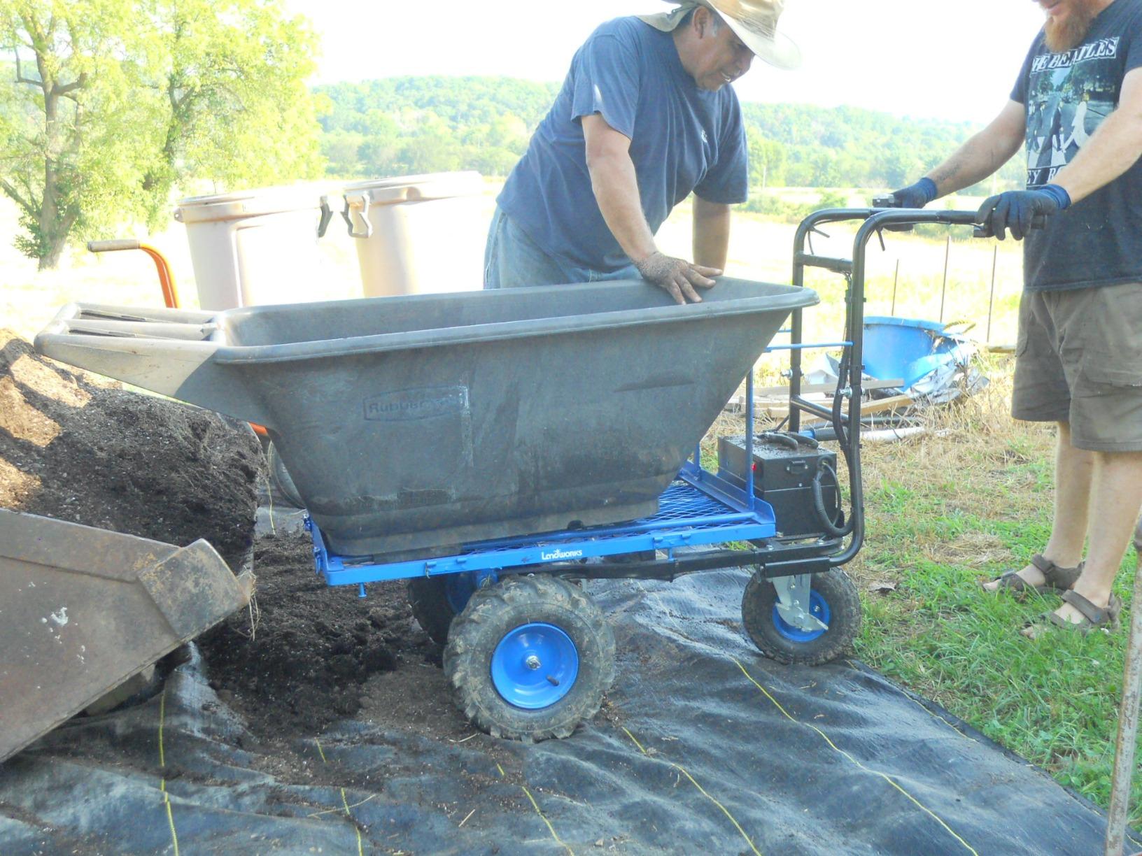 Landworks Electric Utility Cart, 500 lb Load | 48V Lead-Acid Power Wagon Uses a 500W Motor to Tow 1000 lb Through Garages, Warehouses and Outdoor Areas customer photo 2