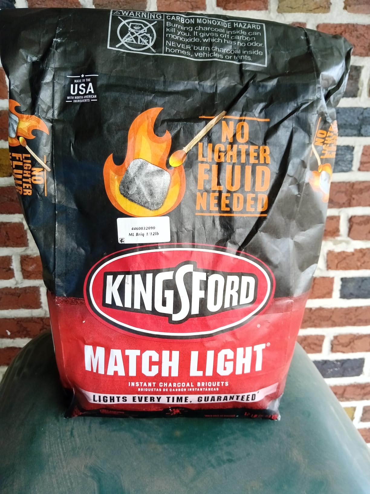 Kingsford Match Light Instant Charcoal Briquettes, BBQ Charcoal for Grilling, Ready in 10 Minutes, No Lighter Fluid or Starter Needed, 12 lbs customer photo 1