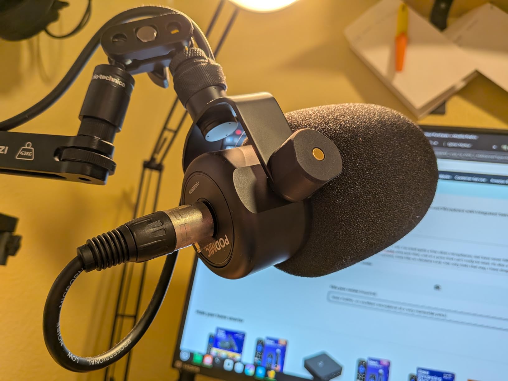 RØDE PodMic Cardioid Dynamic Broadcast Microphone - XLR Output customer photo 2