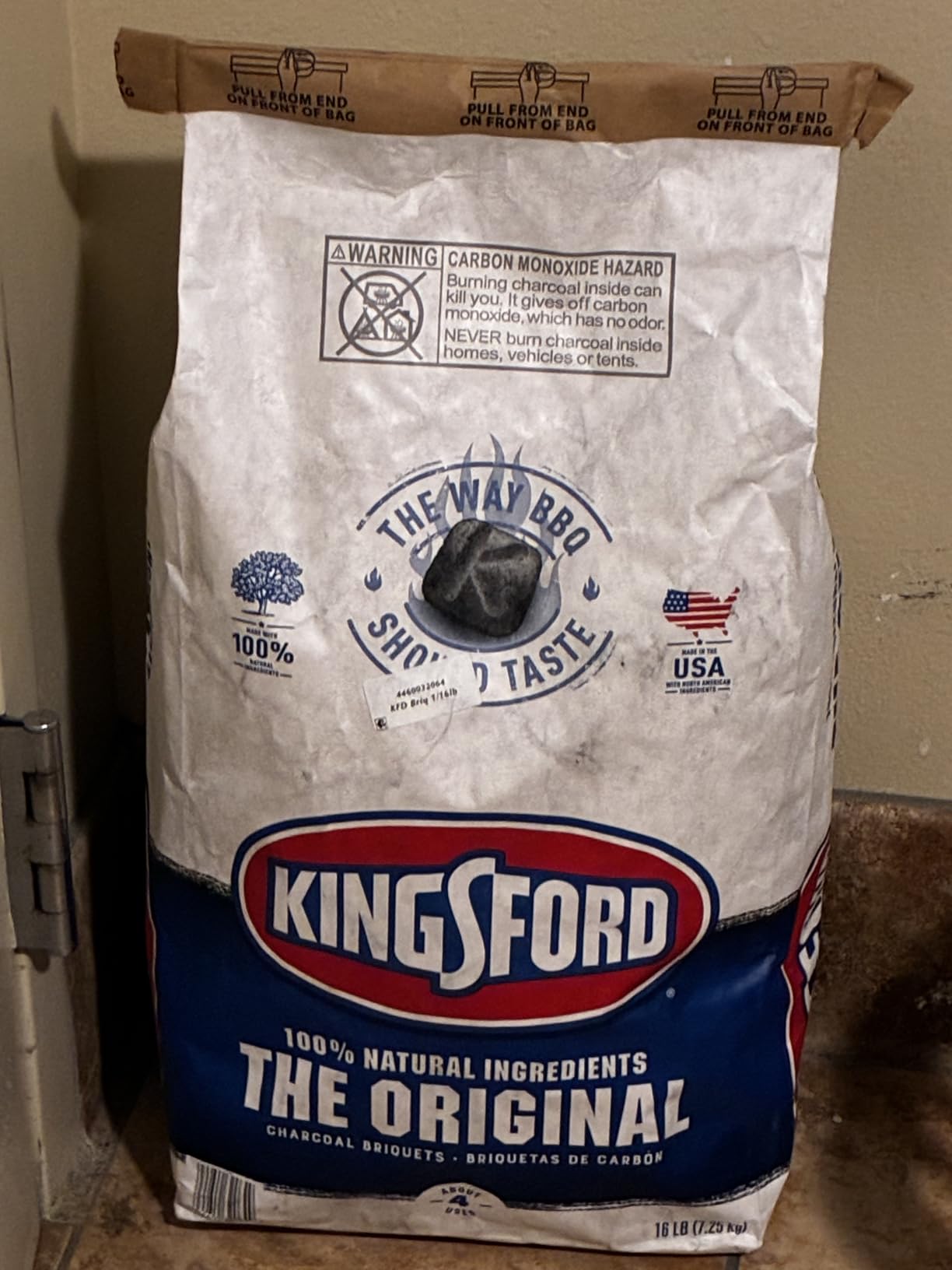 Kingsford Original Charcoal Briquettes, BBQ Charcoal for Grilling, 16 Pounds (Package May Vary) customer photo 1