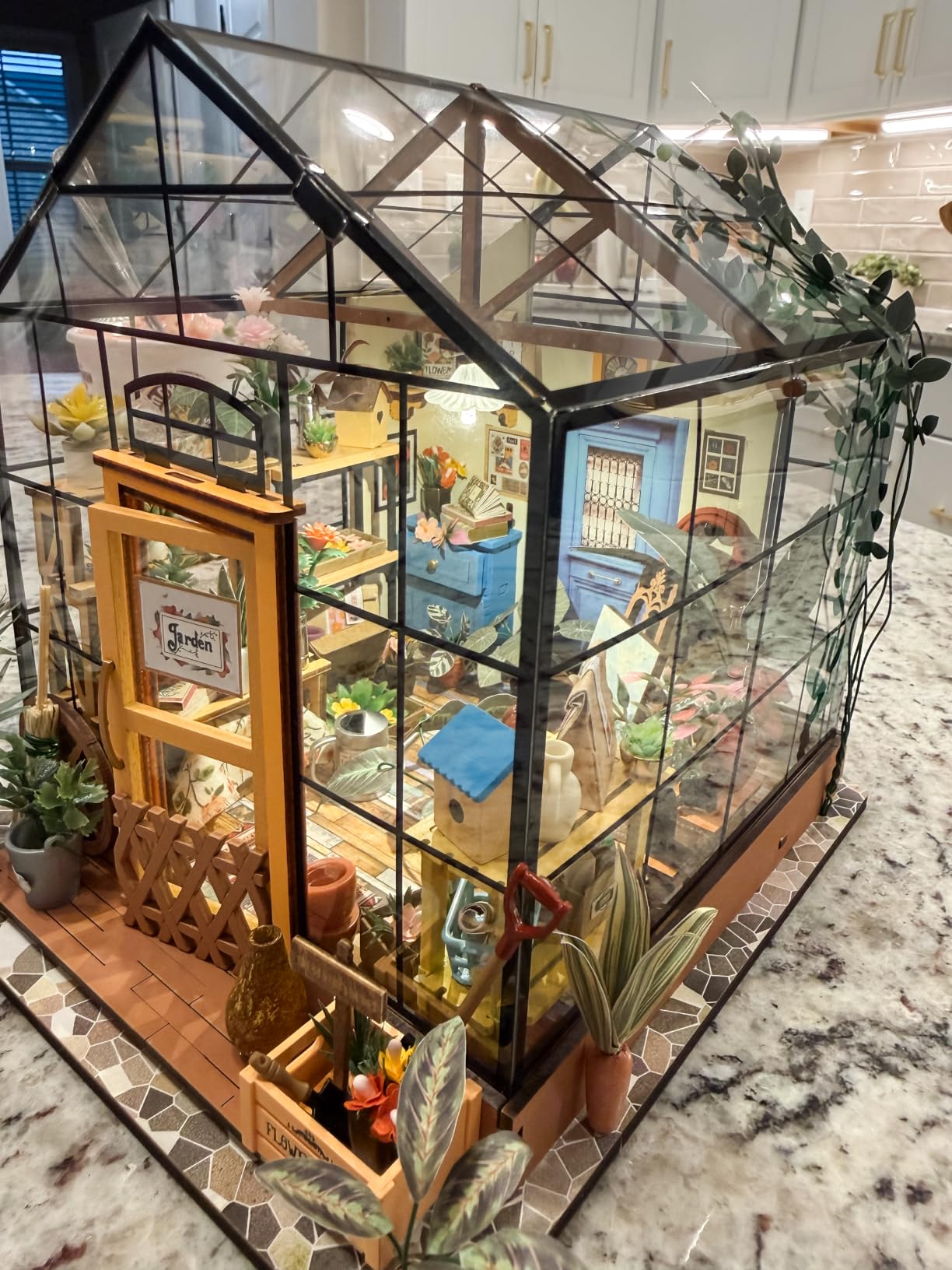 Rolife DIY Miniature Greenhouse Kits for Adults - Cathy's Flower House customer photo 1