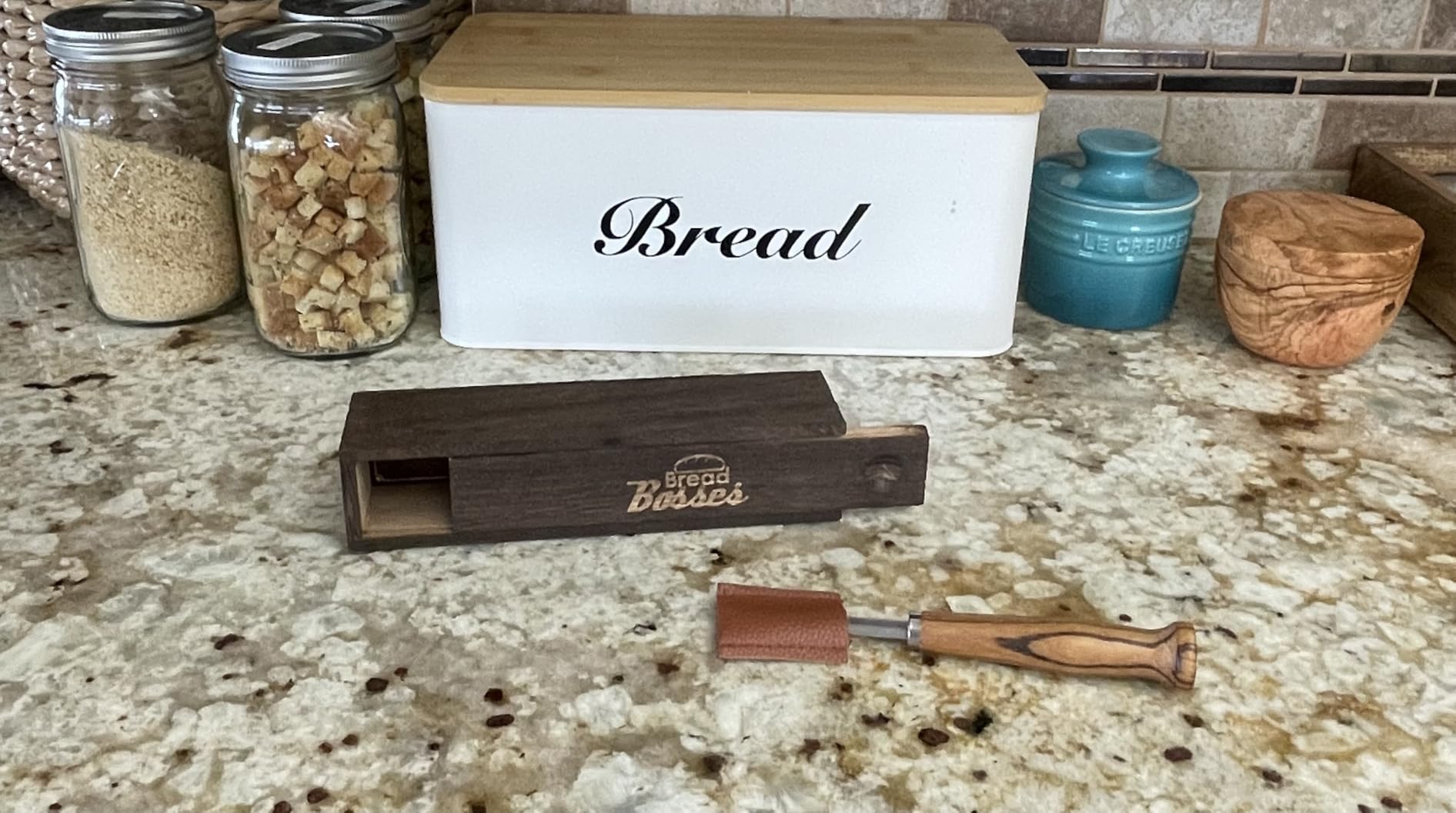 Bread Bosses Bread Bakers Lame Slashing Tool - Dough Making Slasher Tools Baking Sourdough Bread Starter Jar Scoring Knife Razor Cutter Slashing Tool Accessories for Cutting Supplies - Great As A Gift customer photo 2