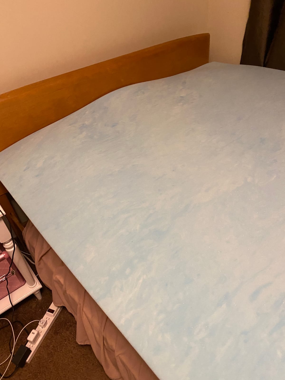 Sure2Sleep Gel Swirl Memory Foam Mattress Topper - 2 Inch, Pressure Relieving, Cooling Comfort - Made in the USA & CertiPUR-US Certified - Softens Firm Beds and Extends Mattress Life - Queen Size customer photo 2