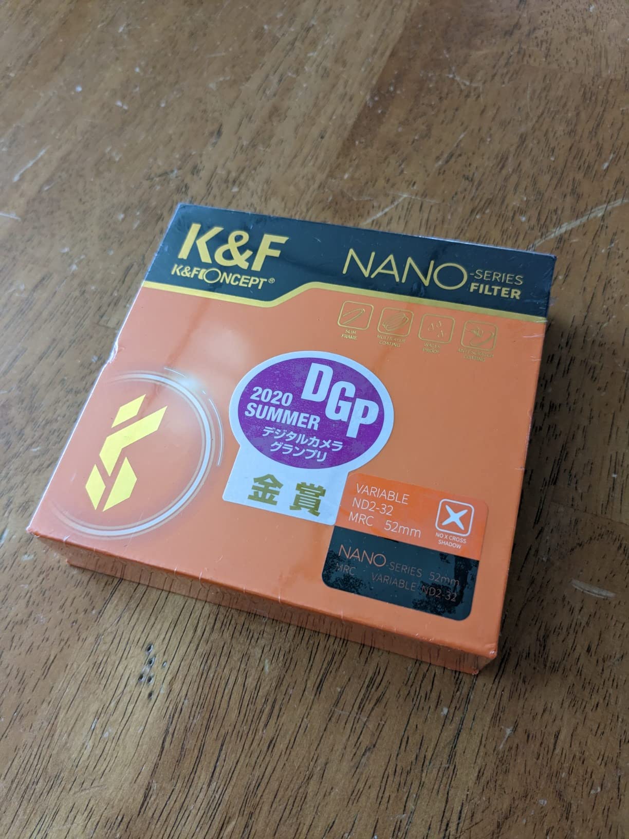 K&F CONCEPT 52mm Variable ND Filter ND2-ND32 (1-5 Stops) No X Cross | High-Definition Waterproof Adjustable Neutral Density Filter with 28 Multi-Layer Coatings (Nano-X Series) FN712 customer photo 1