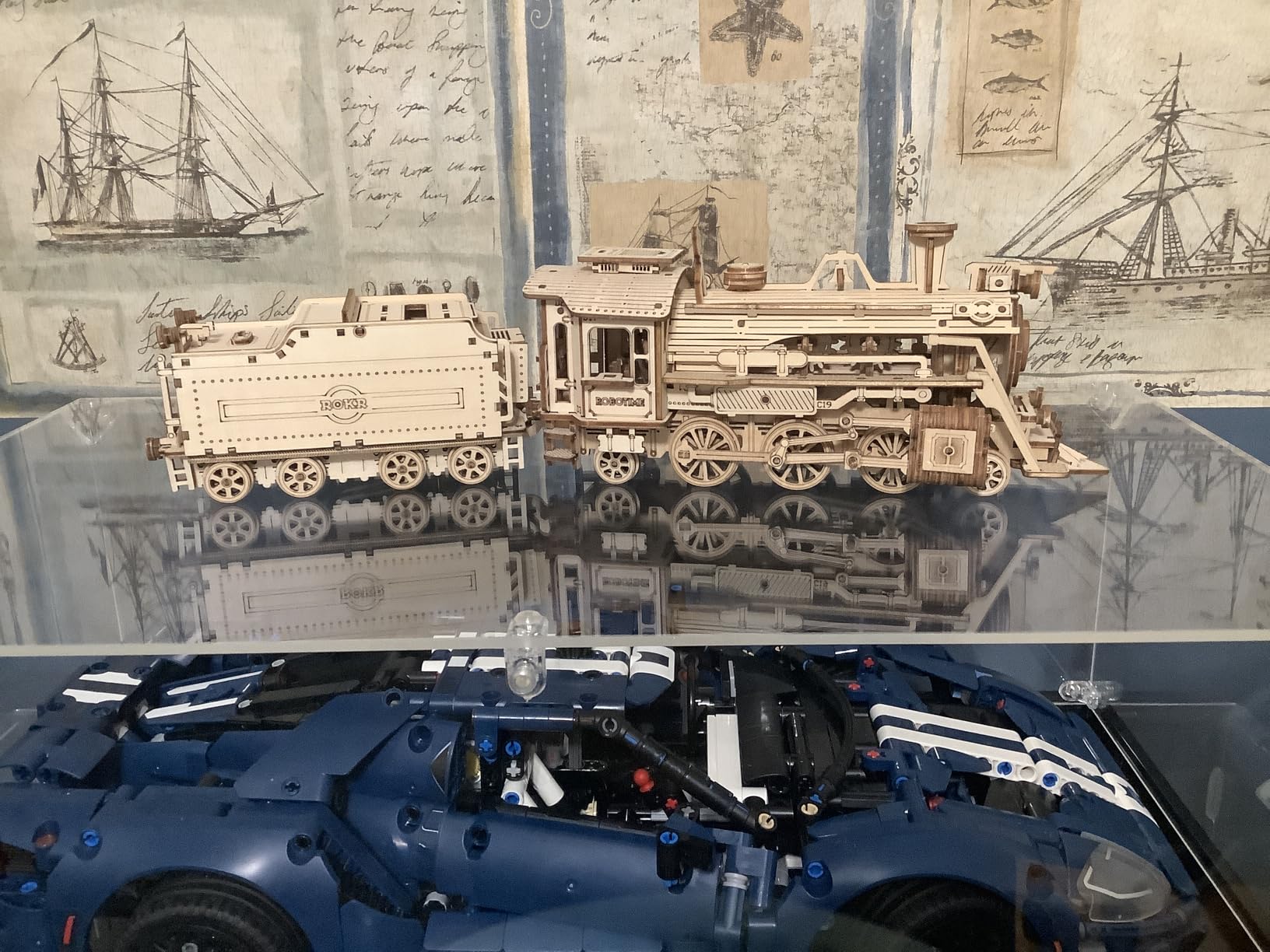 ROKR 3D Wooden Puzzle for Adults-Mechanical Train Model Kits-Brain Teaser Puzzles-Vehicle Building Kits-Unique Gift for Teens on Birthday/Christmas Day(1:80 Scale)(MC501-Prime Steam Express) customer photo 2