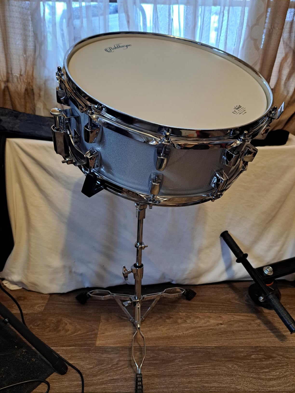 Ashthorpe Snare Drum Set with Remo Head (Black) - Student Beginner Kit with Stand, Padded Gig Bag, Practice Pad, Neck Strap, and Sticks customer photo 1