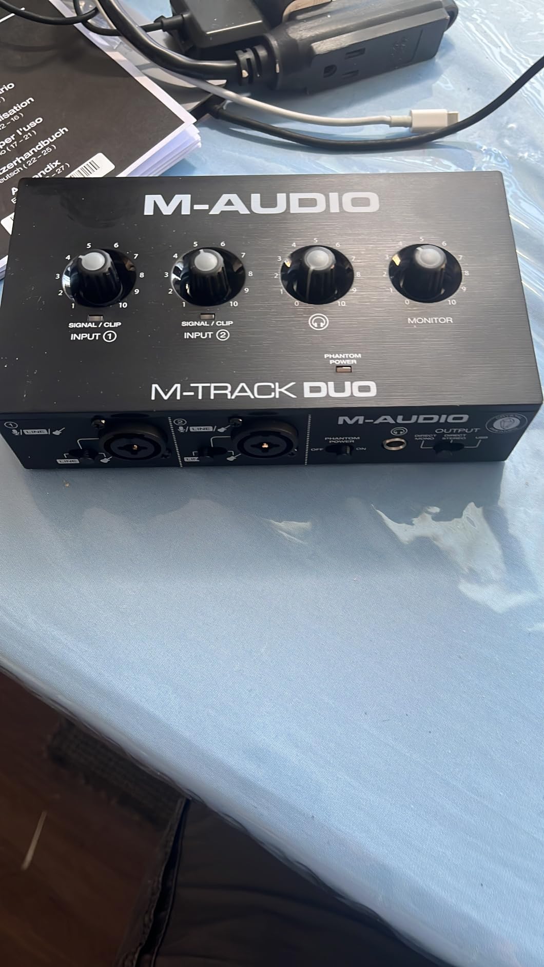 M-AUDIO M-Track Duo USB Audio Interface | Dual XLR, Line and DI Inputs, Professional Software Suite for Recording, Streaming, and Podcasting customer photo 2