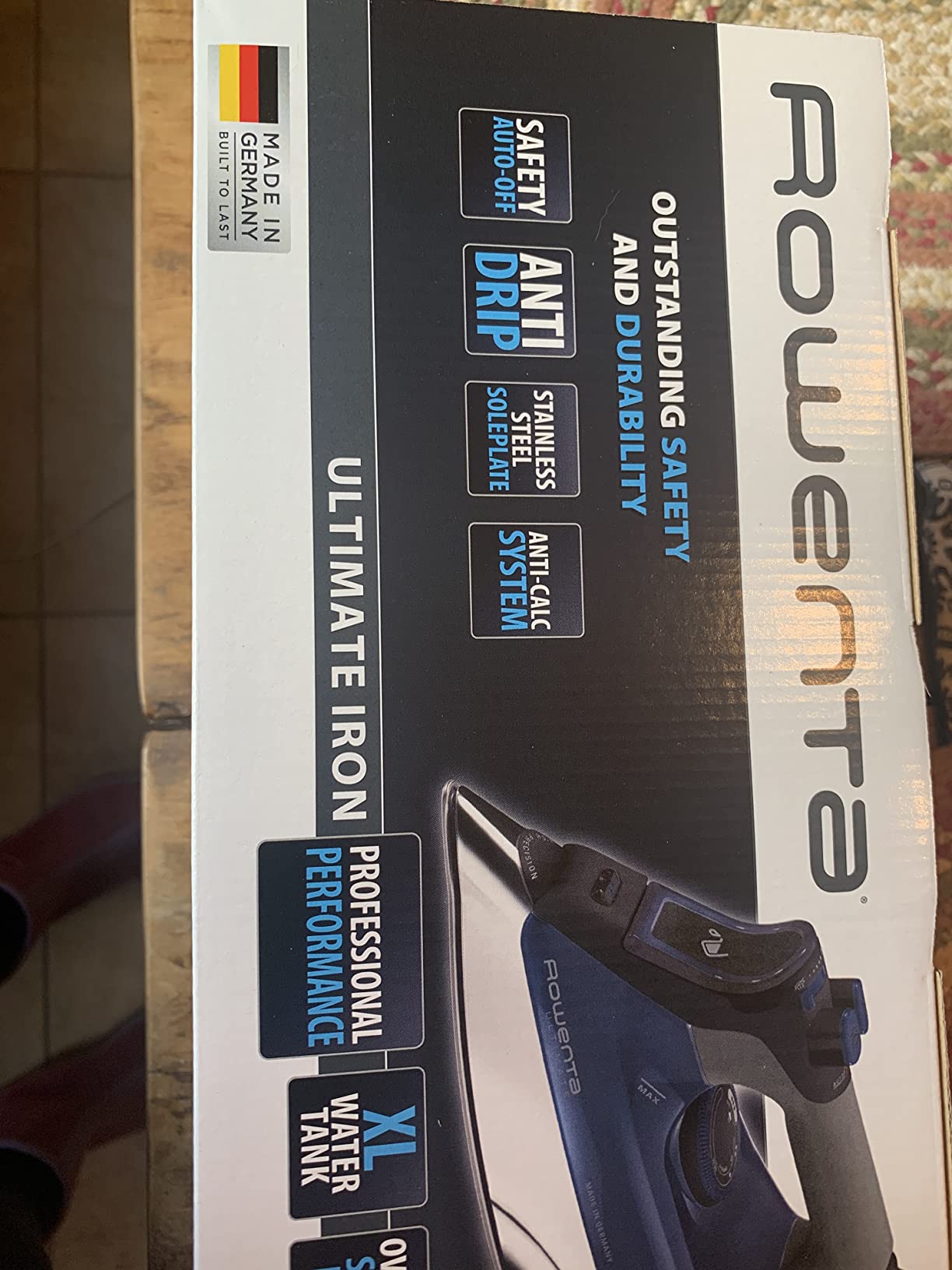 Rowenta Pro Master Stainless Steel Soleplate Steam Iron for Clothes, Anti-Drip Protection, 210 g/min, 400 Microsteam Holes, 1775 Watts Iron Steamer for Clothes, Powerful Steam DW8360 customer photo 1