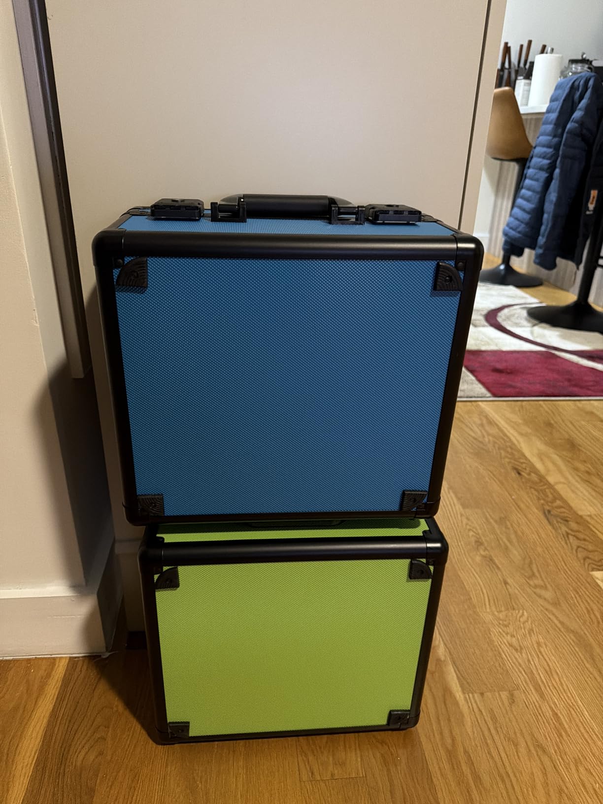 SLAB ARMOR 3 Row Graded Card Storage Box PSA Slab Case For Graded cards Hold 120+ Slabs Graded Card Case PSA Graded Card Storage Sports Baseball Card Collector Gifts TSA approved lock (BLACK) customer photo 2