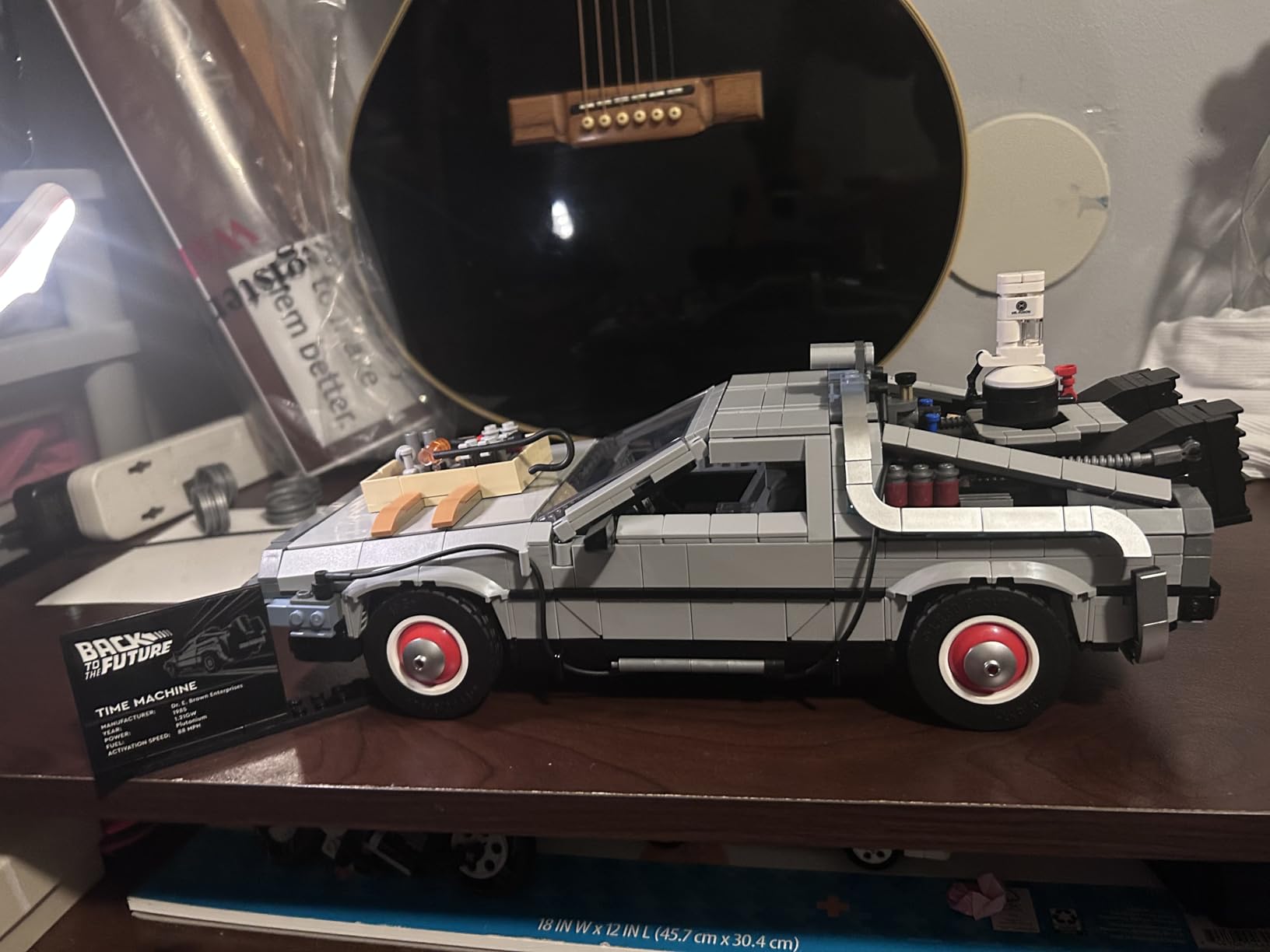 LEGO Icons Back to the Future Time Machine 10300, Model Car Building Kit Based on the Delorean from the Iconic Movie, Perfect Build for Teens and Adults Who Love to Create | Lego Back To The Future Lego 1872 Pieces - Time Machine #10300 customer photo 1
