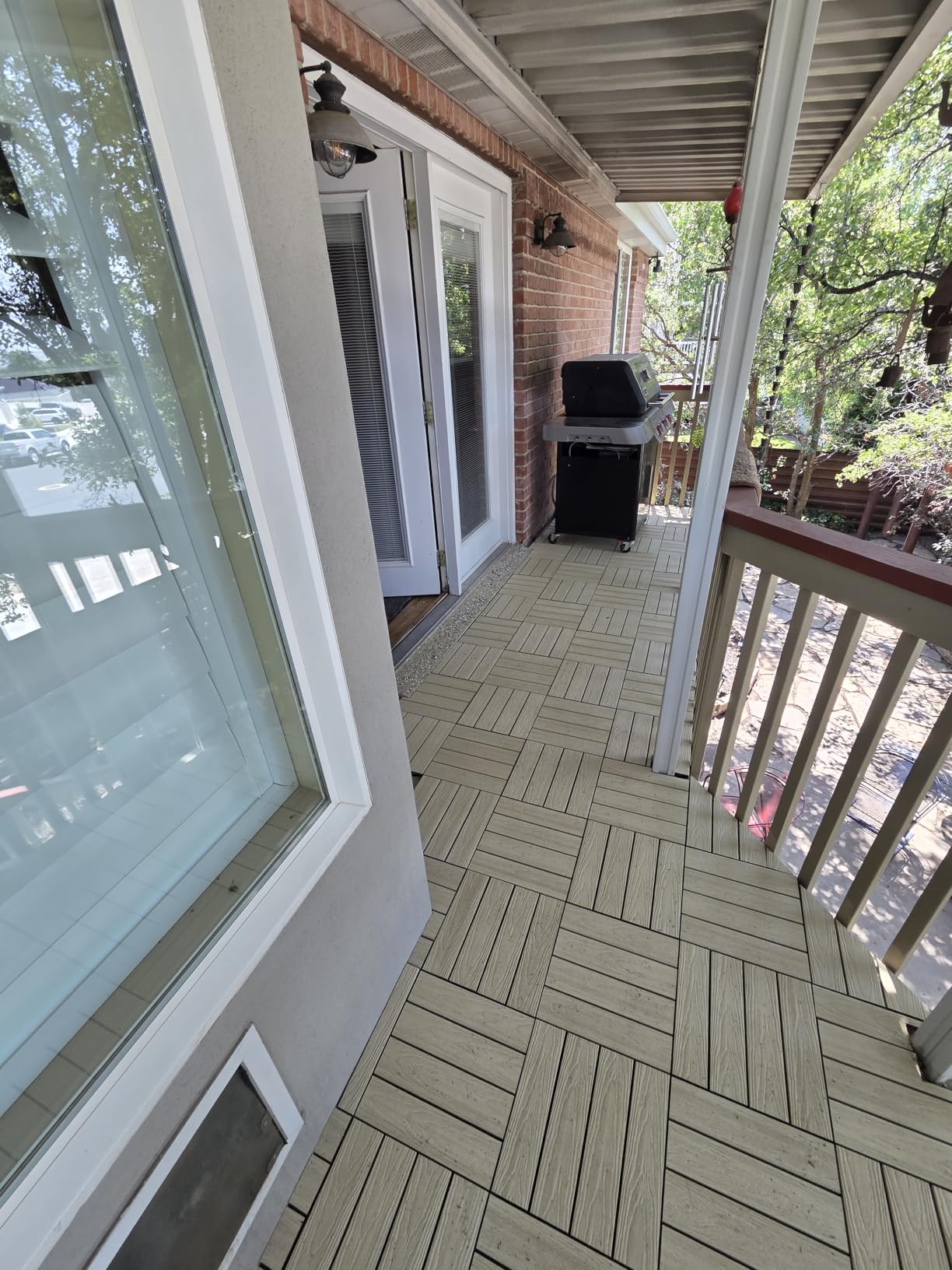NewTechWood UltraShield Naturale 1 ft. x 1 ft. Composite Deck Tiles, 10 pcs per box customer photo 1