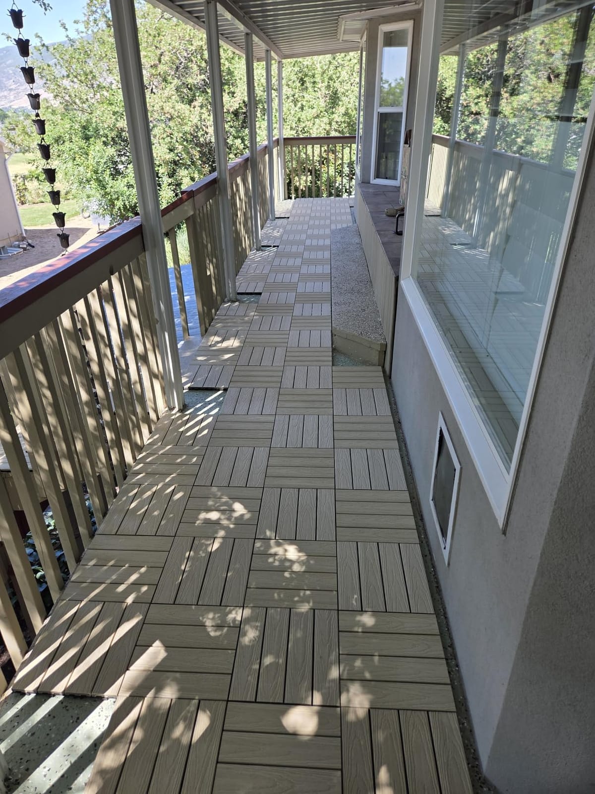 NewTechWood UltraShield Naturale 1 ft. x 1 ft. Composite Deck Tiles, 10 pcs per box customer photo 2