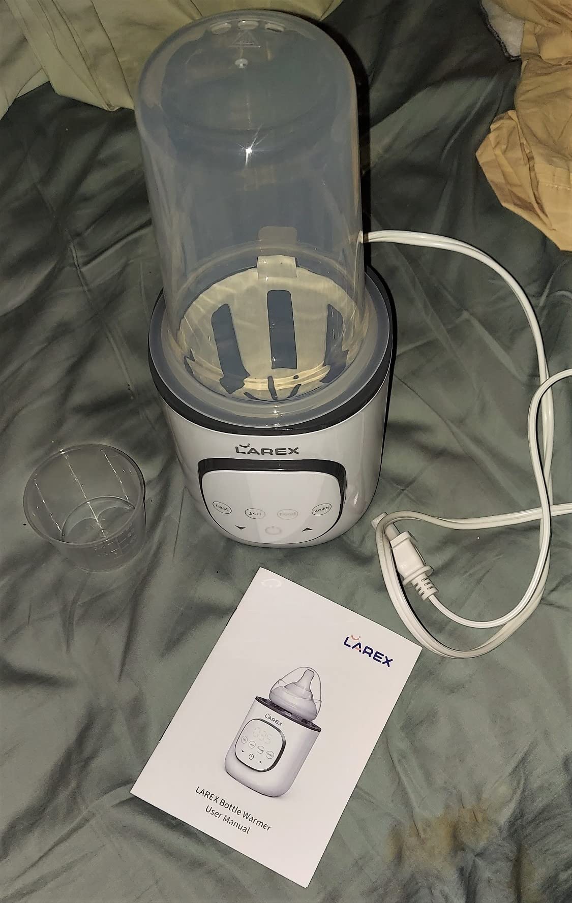 LAREX Bottle Warmer, Fast Baby Bottle Warmer for Breastmilk and Formula, with Timer and Accurate Temp Control, 8 in 1 Baby Milk Warmer BPA Free with Digital Display, Bottle Warmers for All Bottles customer photo 1