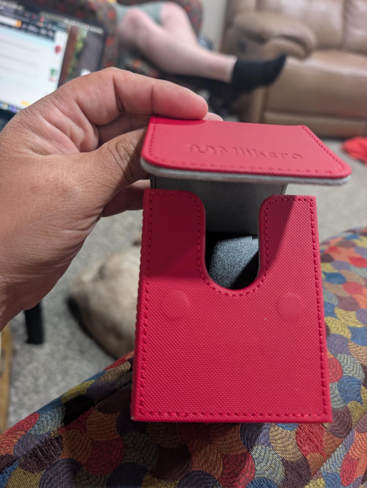 Mlikero Trading Card Storage Box, Bulk Card Storage for 1800+ Sleeved Cards, PU Leather Magnetic Closure customer photo 1