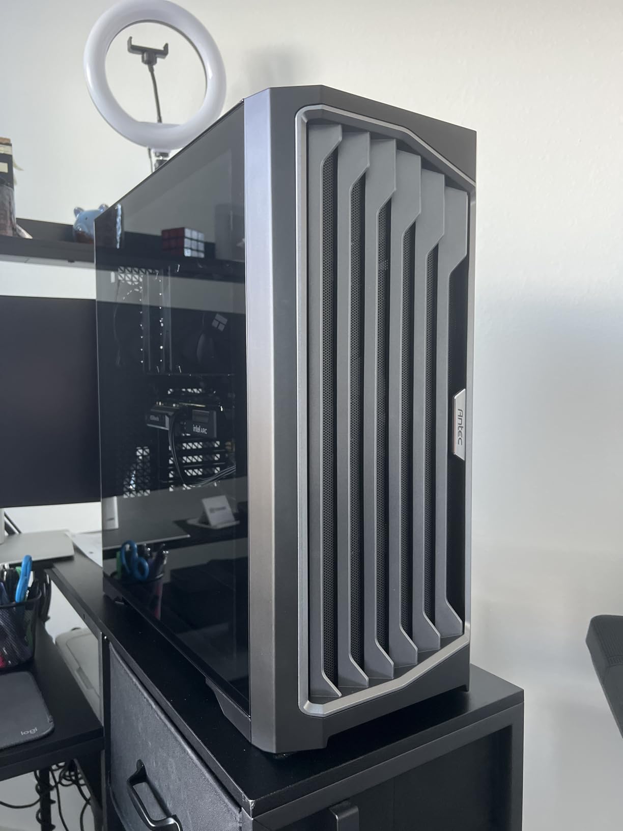 Antec Performance 1 FT Full Tower E-ATX PC Case, 3 PWM Fans | High-Airflow Mesh Front Panel, 4 PWM Fans Incldued, RTX 40 GPU Support, Temp Display, Removable Top Bracket, USB Type-C customer photo 1