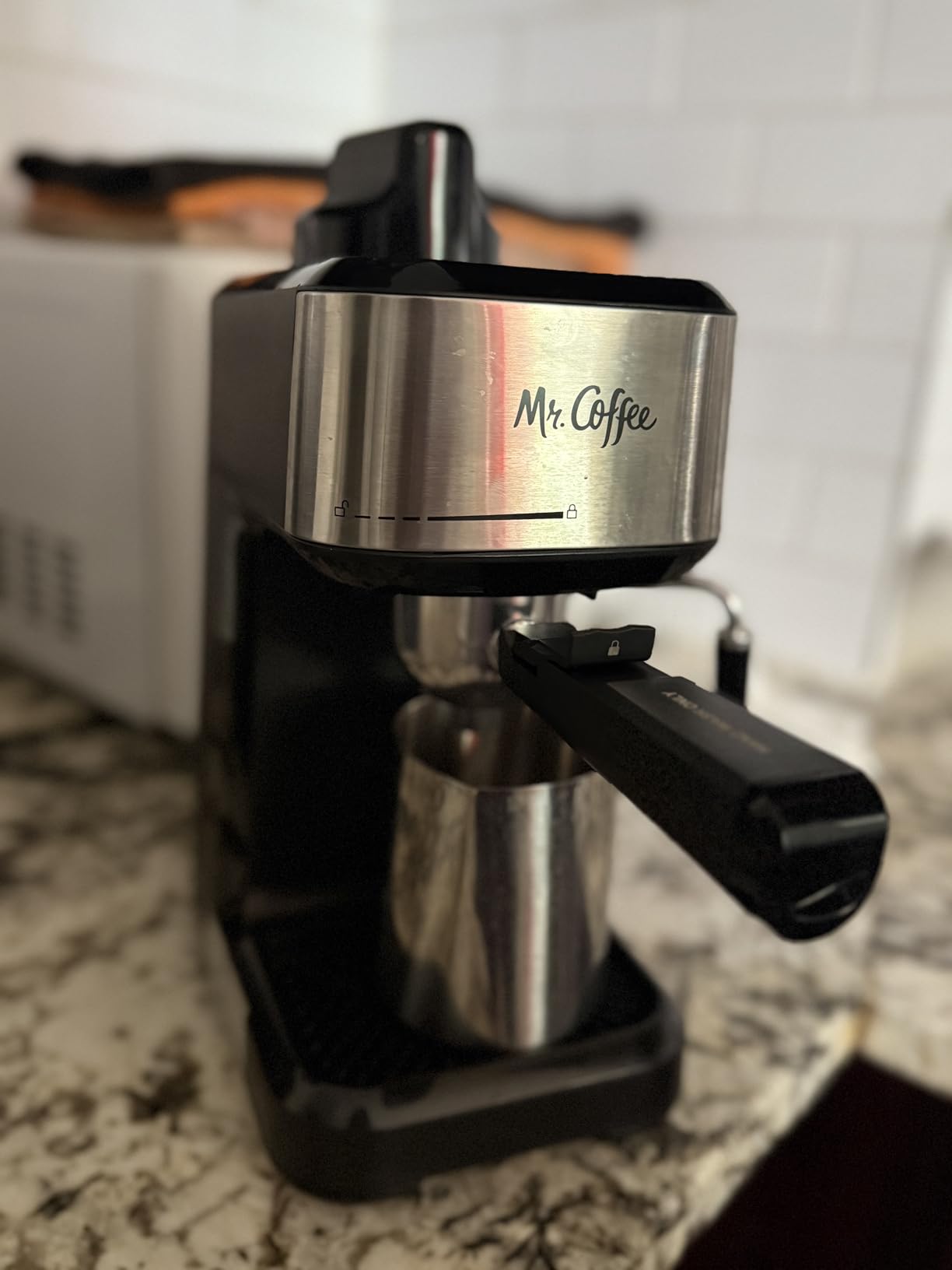 Mr. Coffee 4-Shot Steam Espresso Cappuccino and Latte Maker with Stainless Steel Frothing Pitcher customer photo 2