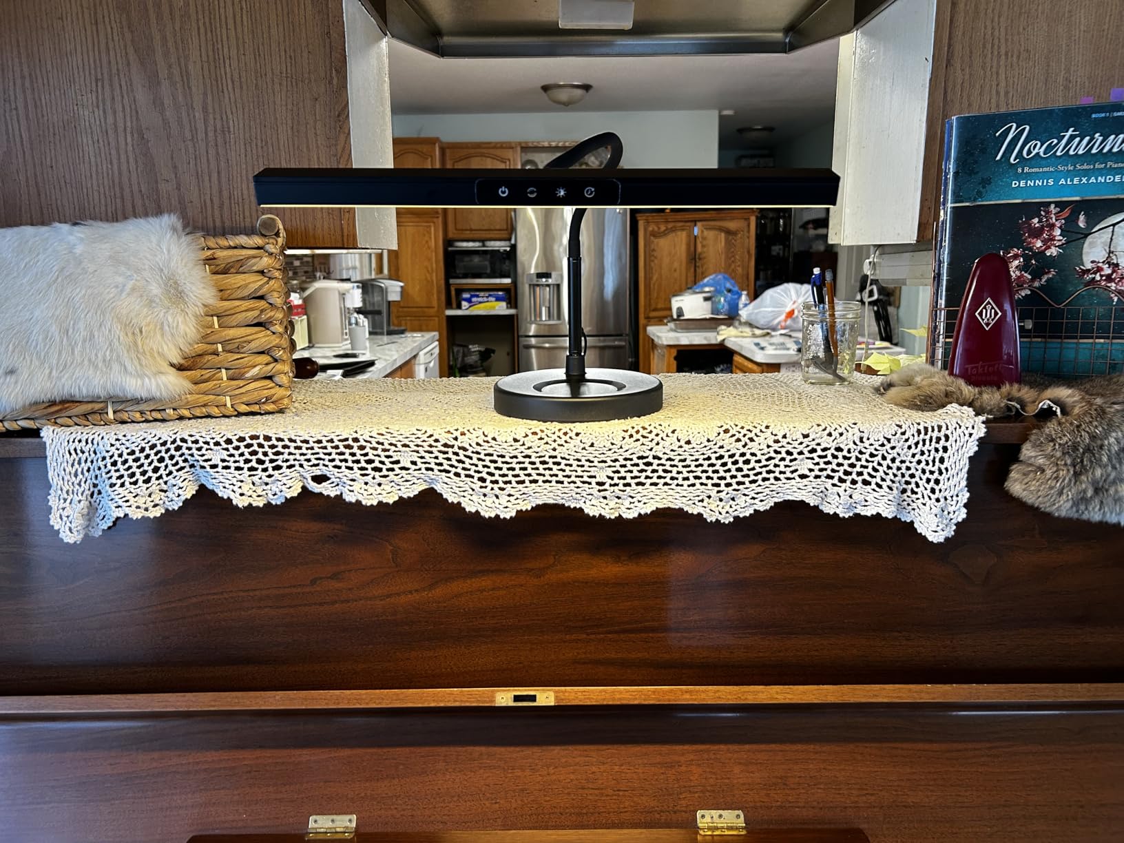 Piano Light for Grand/Upright & Digital Pianos, 3 Color Modes, Adjustable Height and Direction, Auto-Off Timer customer photo 2