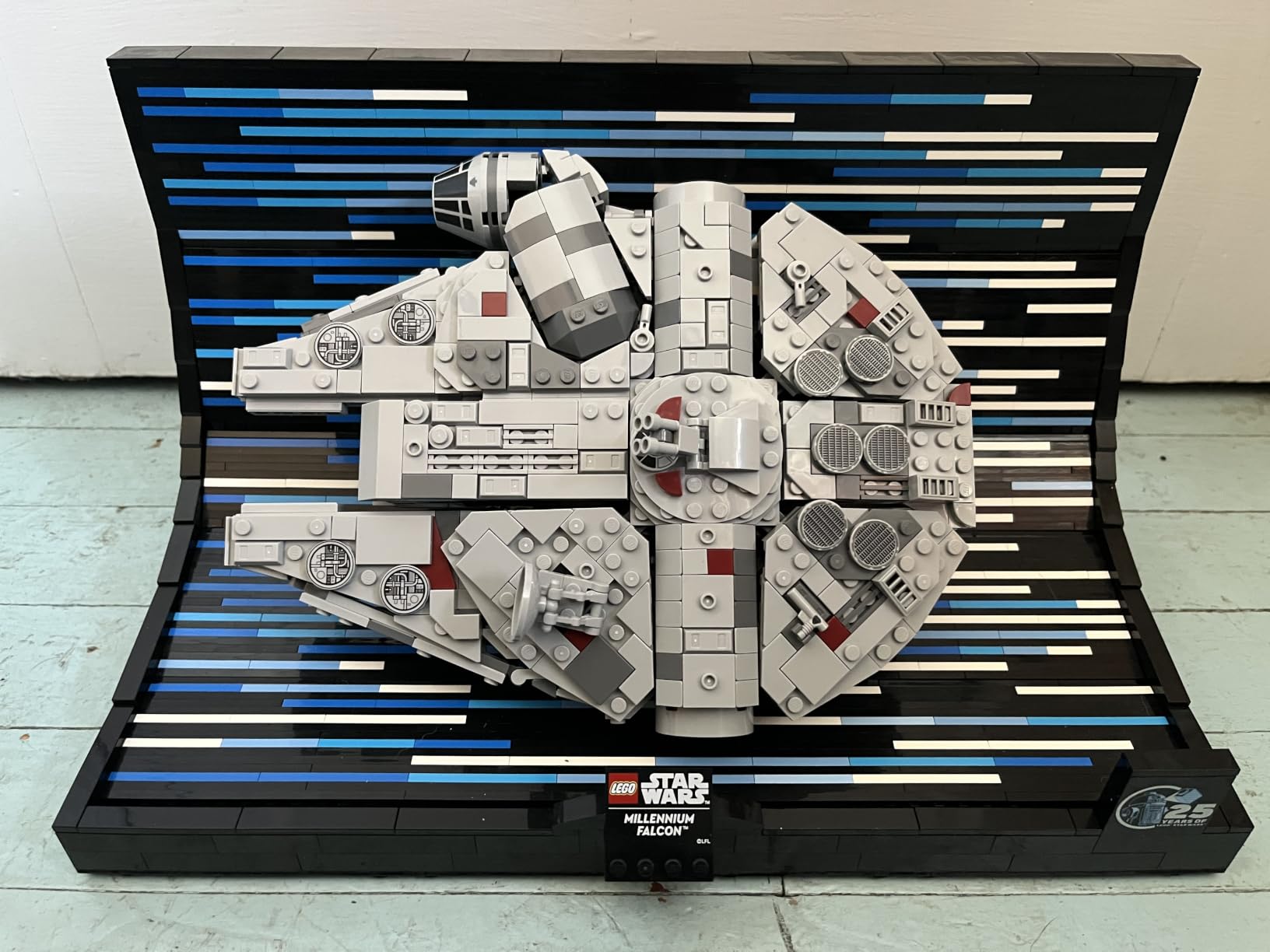 LEGO Star Wars Millennium Falcon 25th Anniversary Collectible - DIY Building Set for Adults, Men & Women, Ages 18+ - A New Hope Model with Display Stand - Star Wars Gift - 75375 customer photo 1