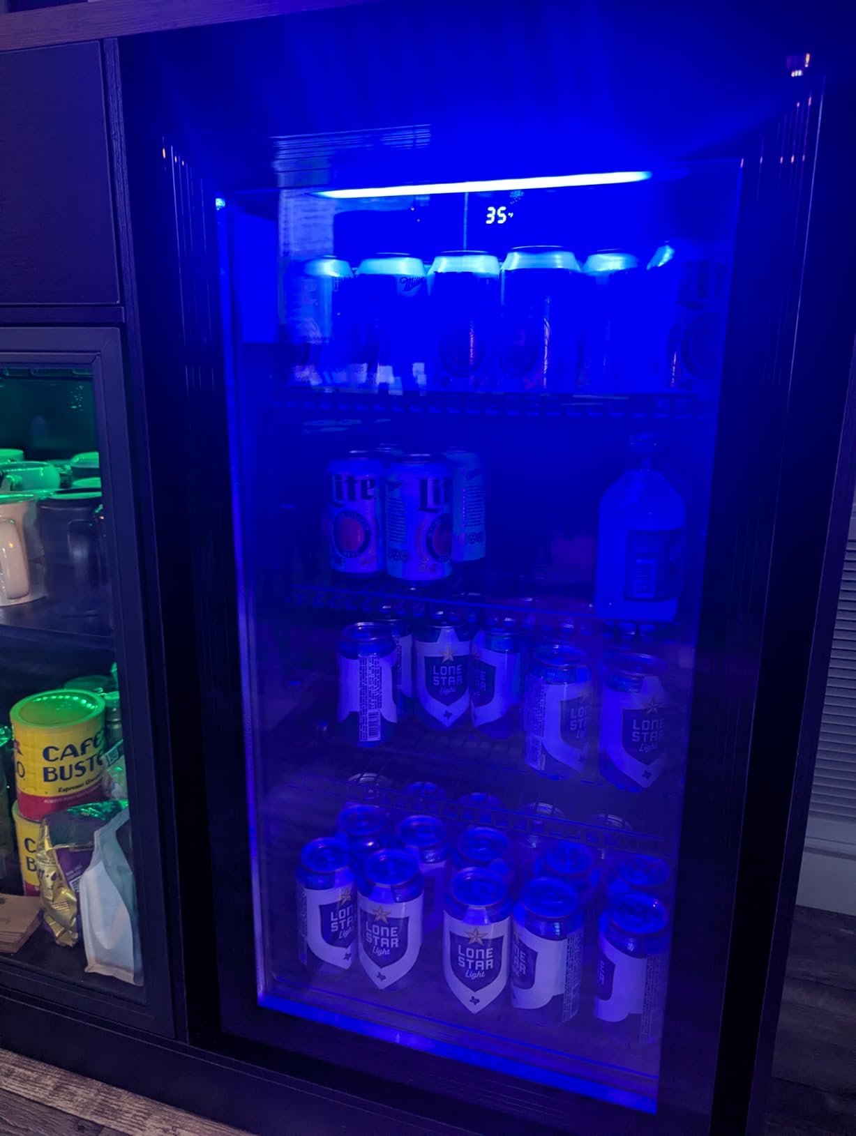 130 Can Beverage Refrigerator, 3.2 Cu.Ft Mini Fridge Beverage Cooler | Glass Door, 35-65F Digital Temperature Display, Adjustable Shelves, Beverage Fridge for Soda, Beer & Wine customer photo 2