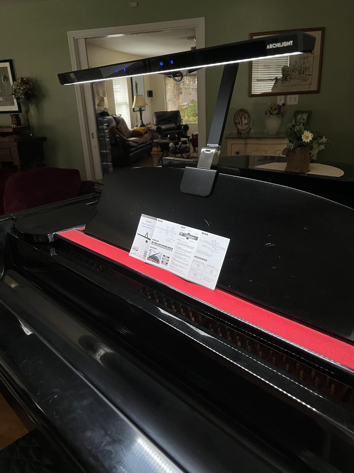 Stella-Pro Piano Light Double Arm Clip On, Asymmetric Anti-Glare, Light Sensor, 3000K-6500K CCT Adjustable customer photo 2