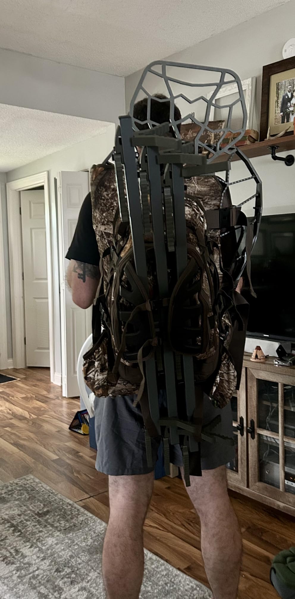 XOP 34 Inch Aluminum Climbing Sticks for Hunting - 3 Pack | Tree Steps for Hunting Treestands - Storm Grey w/XOP Green Steps, 34 Inches Long customer photo 1
