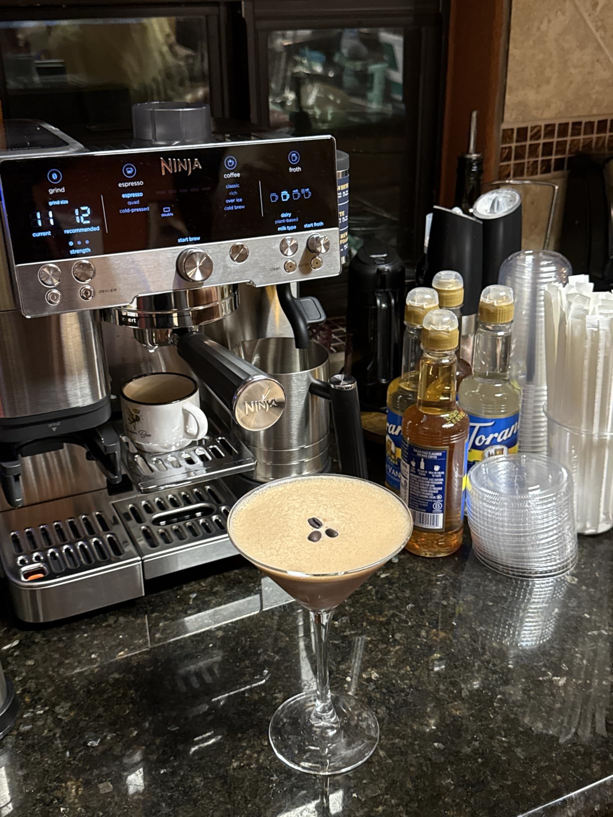 Ninja Luxe Café Premier 3-in-1 Espresso Machine, Drip Coffee, & Cold Brew | Built-in Grinder, Hands-Free Milk Frother, and Assisted Tamper for Cappuccinos & Lattes, Stainless Steel, ES601 customer photo 1