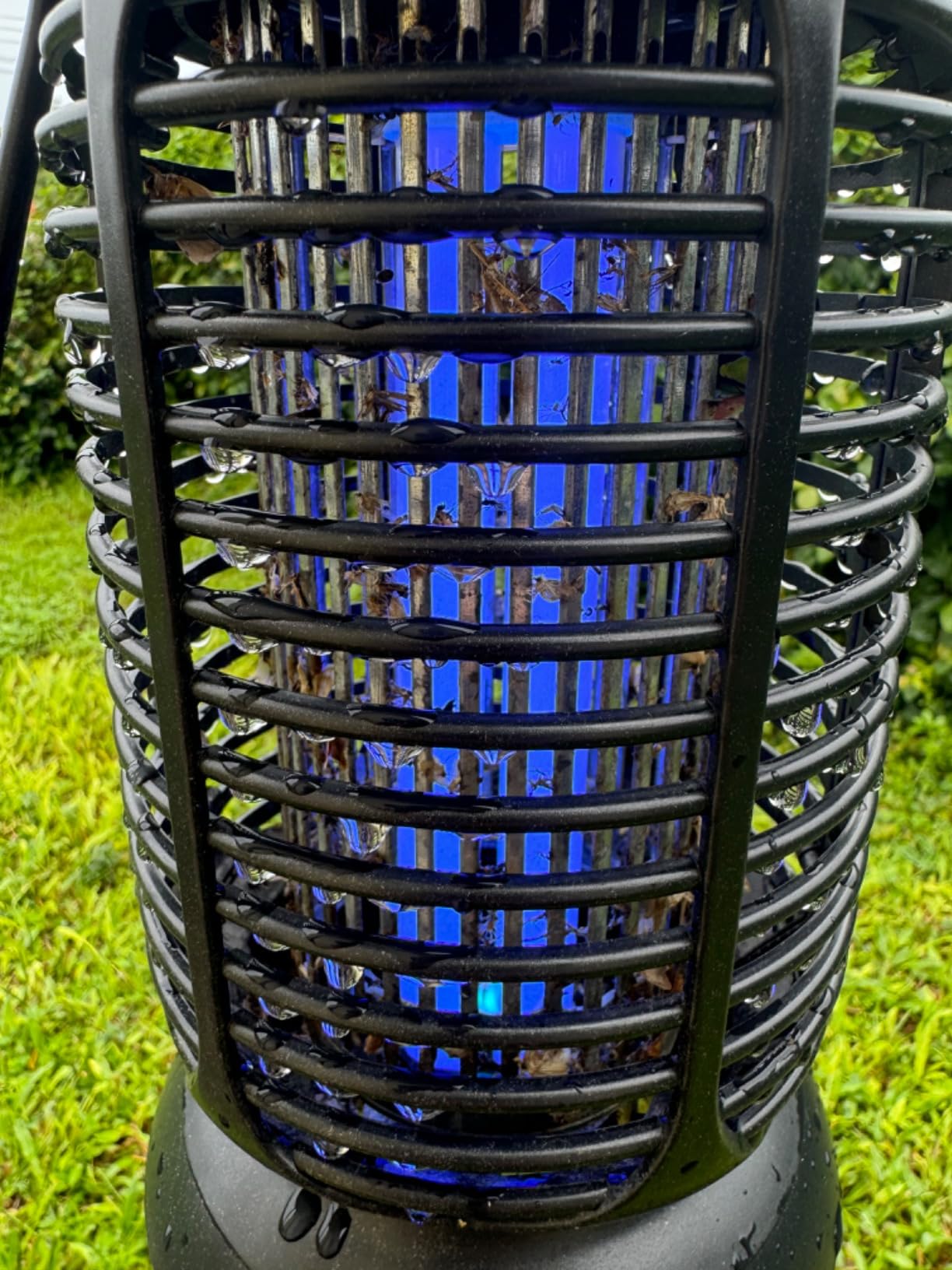 AMUFER Bug Zapper Outdoor & Indoor, Upgraded 18W Exclusive Blue-Violet Light with 2W LED Lamp, 100% Increase in Mosquito Control Effect, Coverage of 1/2-1 Acre, Fly Zapper for Patio, Backyard, Home customer photo 2