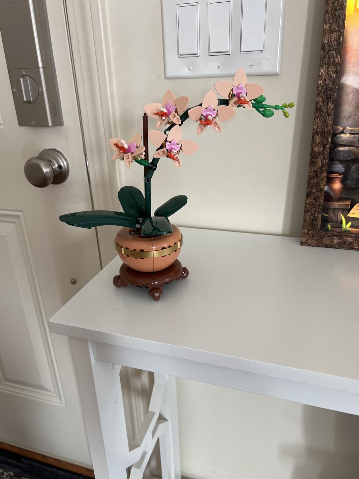 LEGO Botanicals Mini Orchid Building Set - Artificial, Fake Orchid for Home Decor, Adults Ages 18+ - Gift for Birthdays - Indoor Plant Decorations for Table, Desk, Office - 10343 customer photo 2