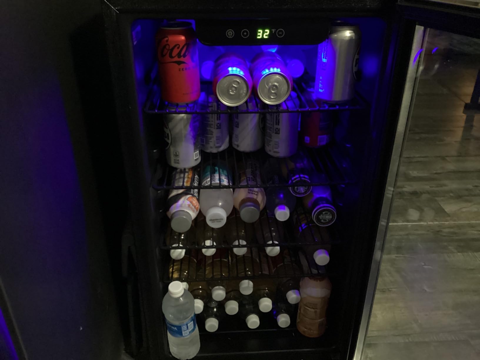 4.5 Cu.ft Beverage Refrigerator Cooler, 145 Can Mini Fridge with Digital Temperature Display for Soda Beer Wine, Freestanding beverage fridge with Adjustable Shelving for Home Office Bar customer photo 2