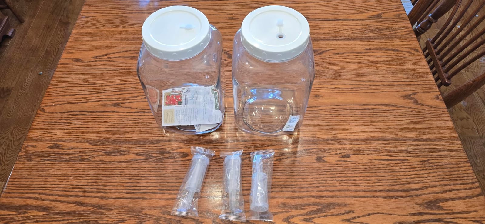 Glass Fermentation Jar Large Pickle Jar Kimchi Containers for Kombucha Mead | 1.5 Gal, 4.3