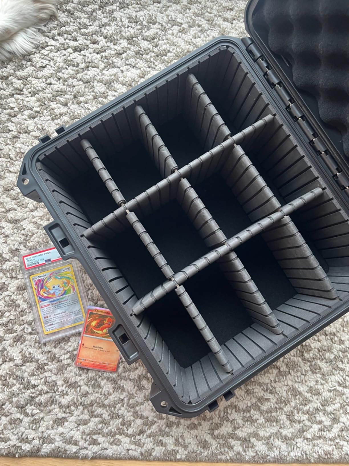 Graded Card Case Storage Box: Trading Card Storage Box with 9 Dividers customer photo 2