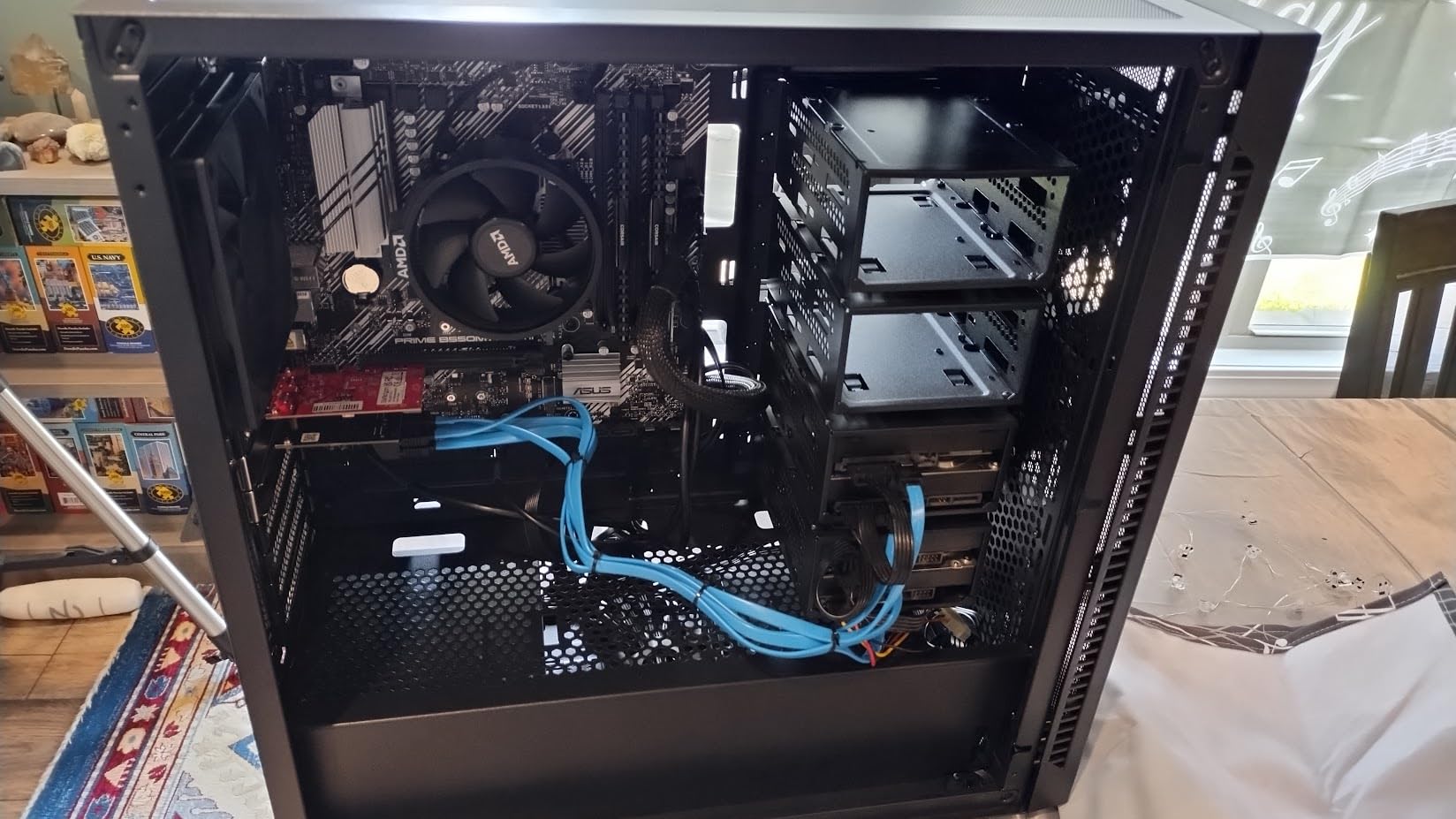 DARKROCK Classico Max Storage Master E-ATX Computer Case | 4x120mm Black Fan, 10 x 3.5