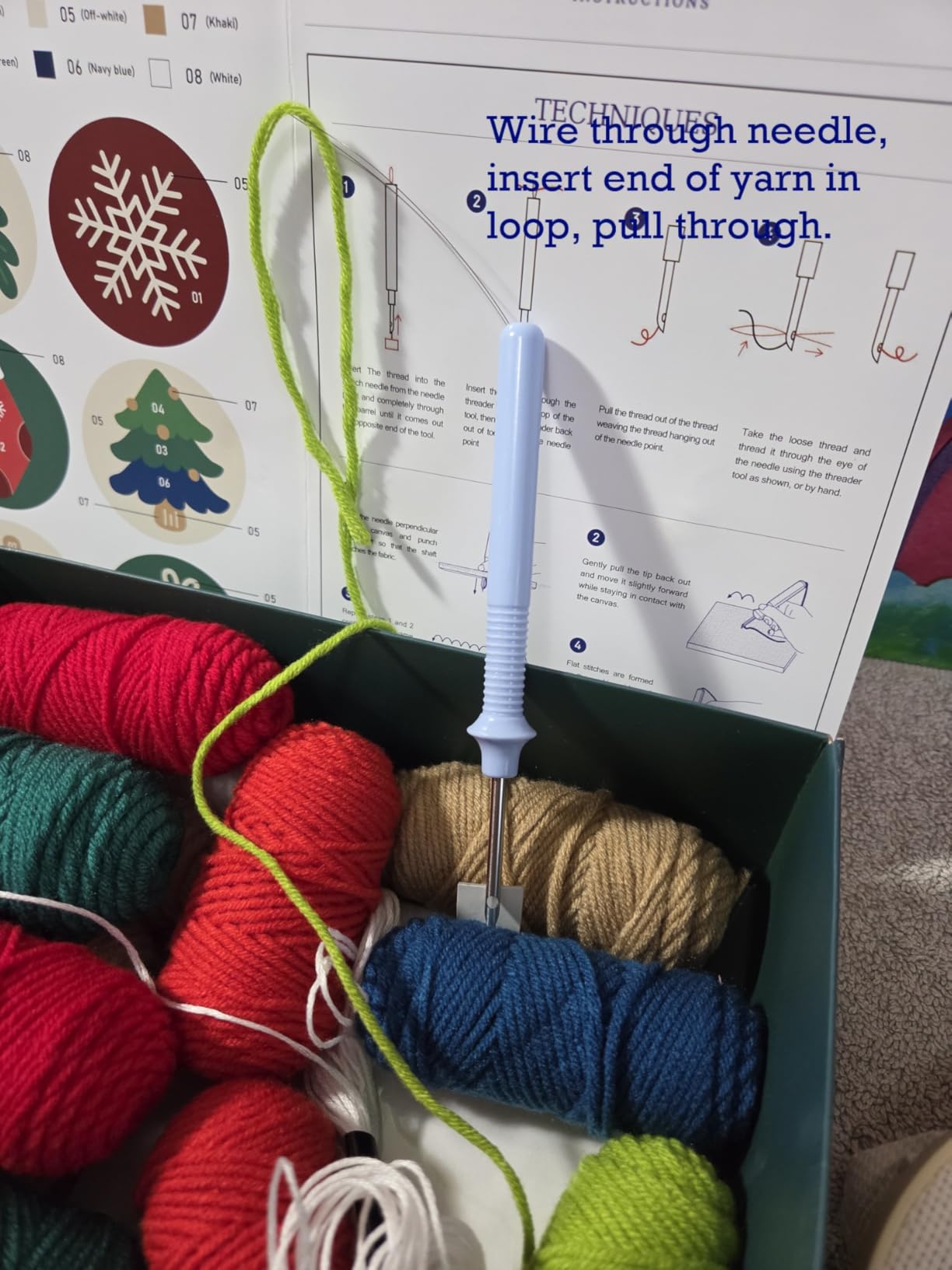 yuegool 6PCS Punch Needle Coaster Kit, Easy DIY Embroidery Set for Beginners, Kids & Adults with Patterns, Tools, Yarns, Hoop, Instructions & Coaster Holder customer photo 2