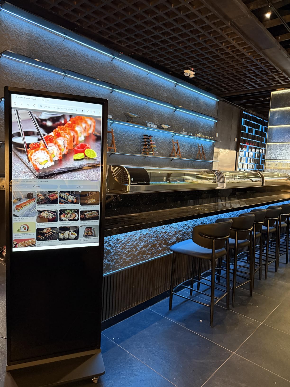 32/43/55/65 Inch Digital Signage Display, LCD Screen Advertising Display Kiosk Interactive Totem Floor Standing Auto AD Player with USB/HDMI/WiFi Android OS (32'' Touch Screen) customer photo 2