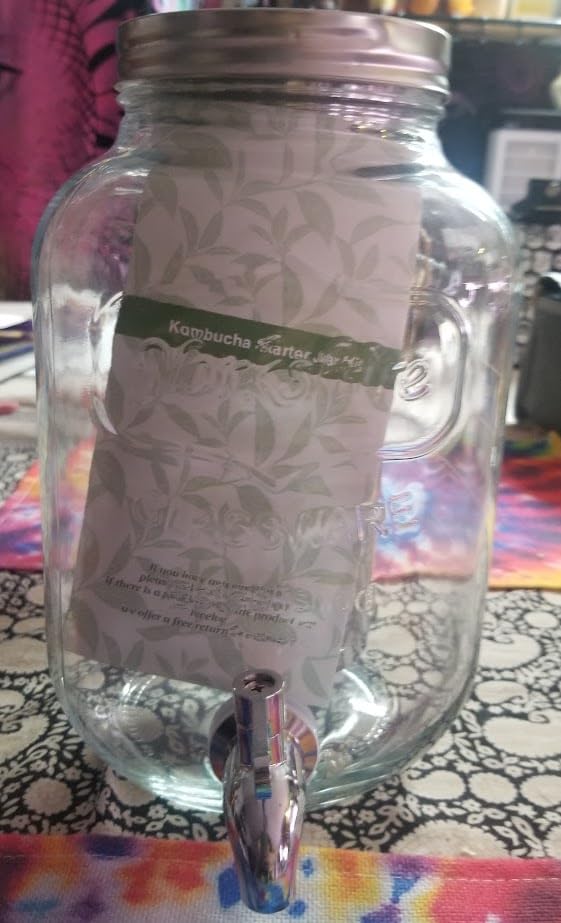 1 Gallon Kombucha Starter Kit - Glass Jar with Spigot and Stainless Steel Mesh Filter customer photo 1