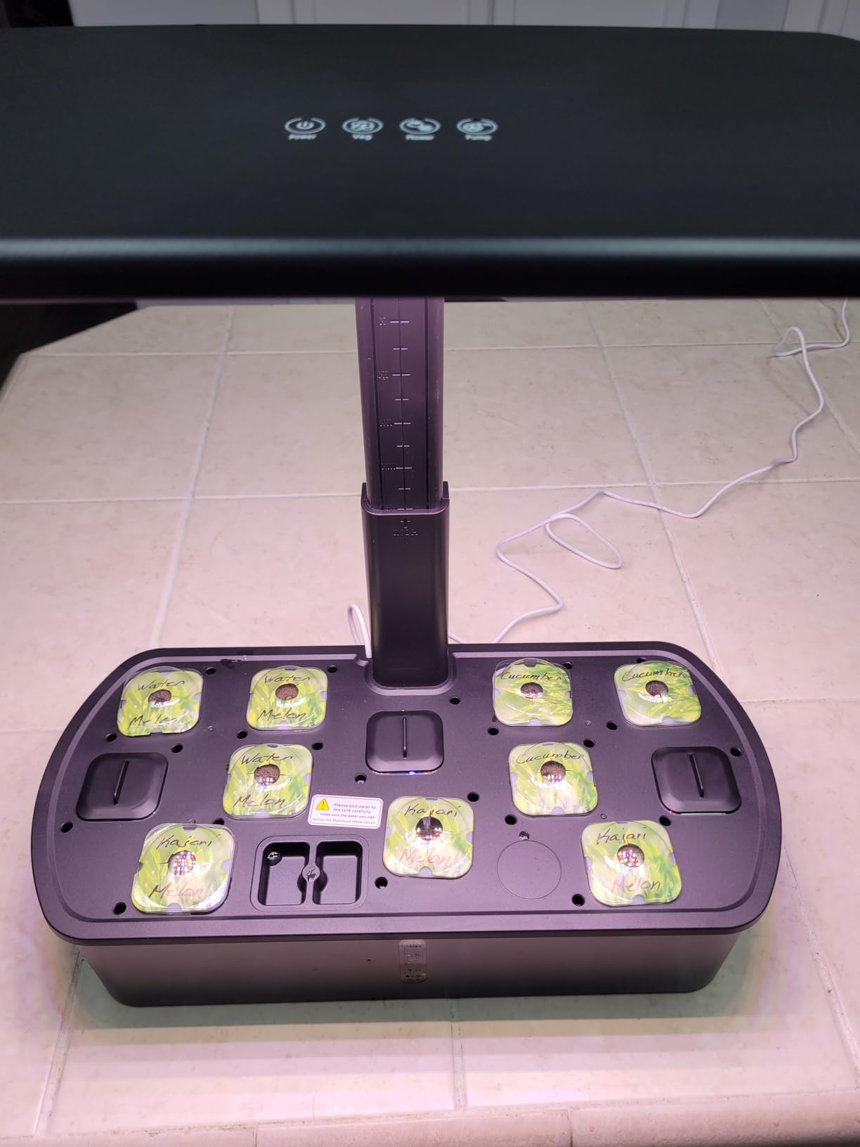 litokam Hydroponics Growing System Kit, 15-Pod Indoor Herb Garden Planter with 24W Grow Light & APP Control, Indoor Gardening System with 2 Grow Modes, Quiet Pump & 24H Timer customer photo 1