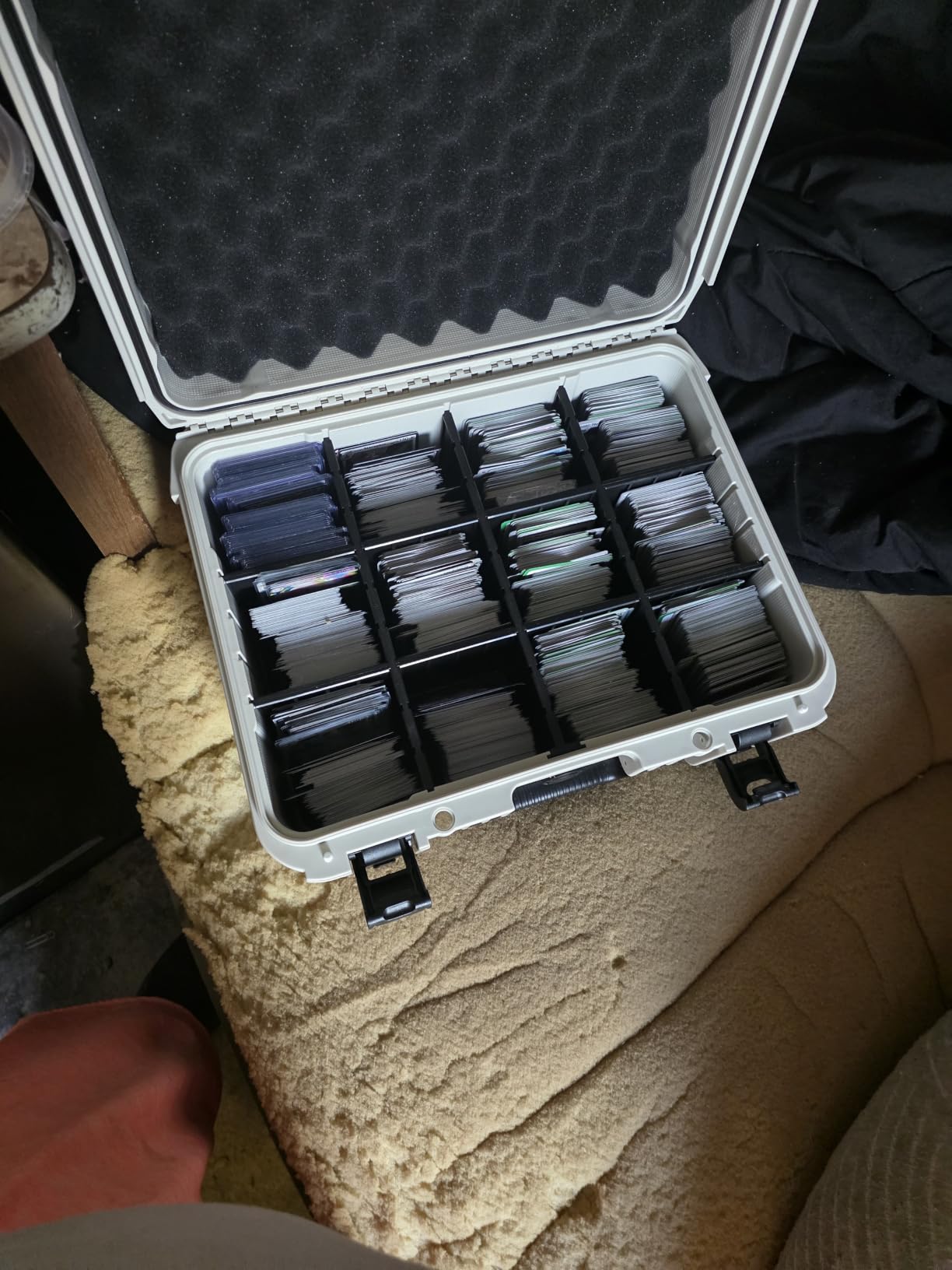 Graded Card Case Storage Box, Extra Large Trading Card Box, PSA Slab Case | Waterproof Trading Card Storage Box with 8 Adjustable Dividers; Fits BGS, SGC, CGC, CSG Slabs, Top Loaders & Magnetic Holders customer photo 1