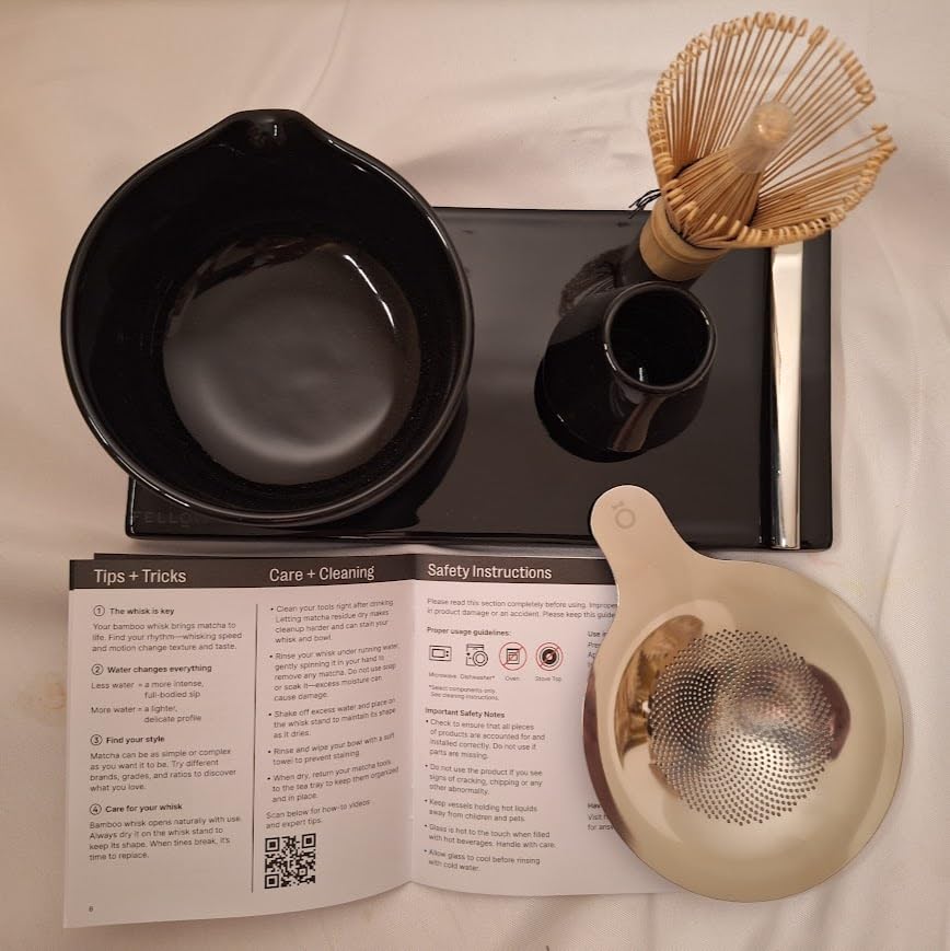 Fellow Matcha Set, 6-Piece Ceramic Matcha Bowl Kit with Display Tray customer photo 1