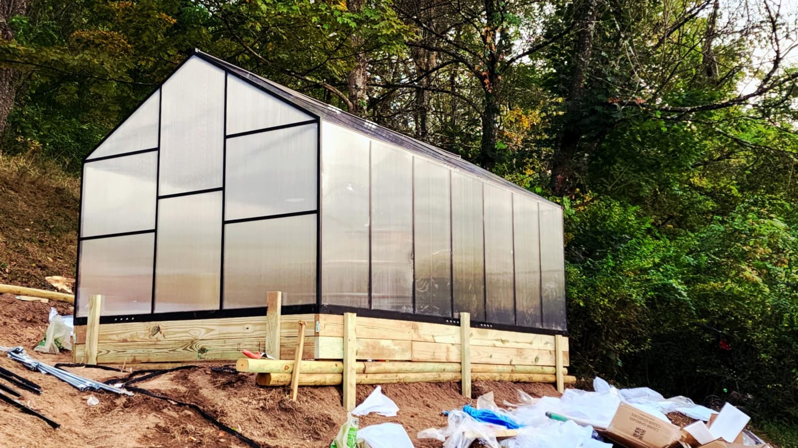 12x12 FT T-Shape Greenhouses, Polycarbonate Green House with UV Protection customer photo 1