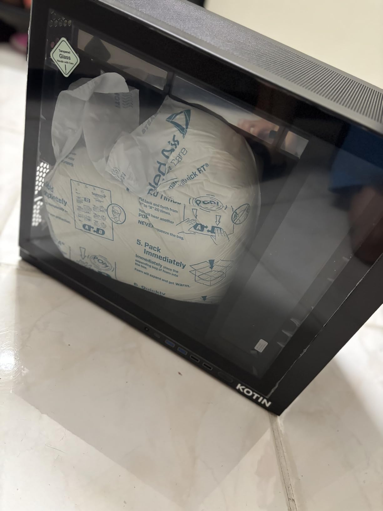KOTIN Prebuilt Gaming PC Ryzen 7 9700X 16GB DDR5 RTX 5060 Ti 8GB 1TB SSD | 360MM Liquid Cooled Gaming Desktop, 11.3in Smart Display, 650W 80+ Gold PSU, WiFi 7, Windows 11 ARGB Tower Computer customer photo 1