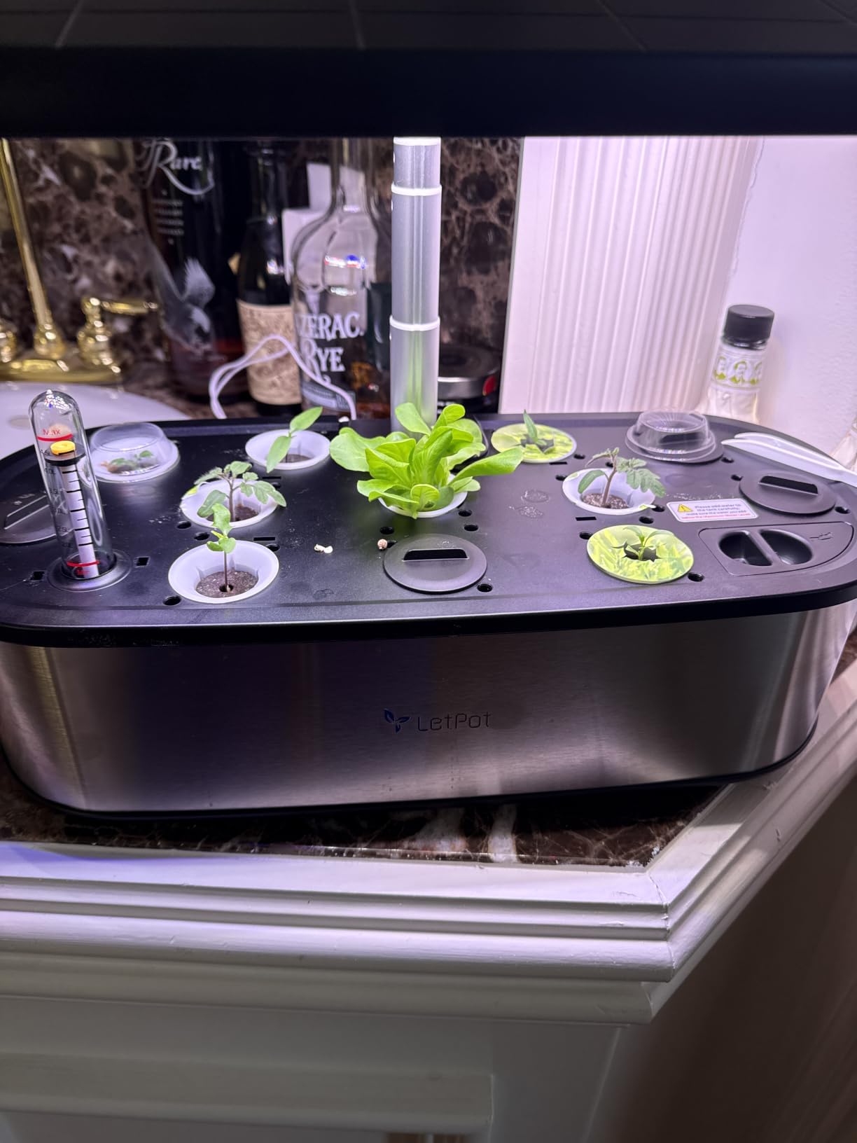 LETPOT LPH-Max 21-Pod Hydroponic Growing System Kits, Smart Indoor Garden with APP & WiFi Control, Auto Watering & Nutrient Supply, 36W Full Spectrum LED Grow Light, 7.5L Tank, Up to 30