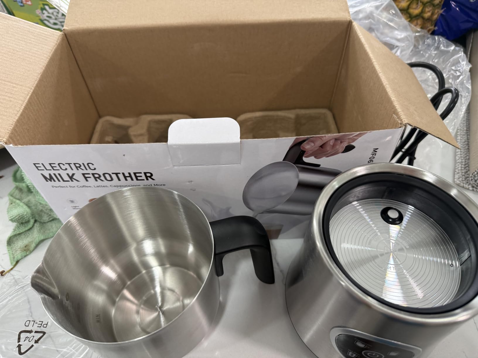 Milk Frother and Steamer, Electric Frother 900ML | All-in-1 Automatic Hot and Cold Foam Maker, Detachable Stainless Steel Jug for Latte, Cappuccino, Macchiato, Hot Chocolate customer photo 1