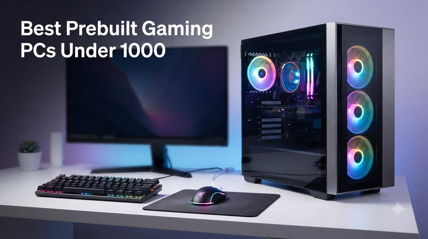 8 Best Prebuilt Gaming PCs Under $1000 (August 2026)