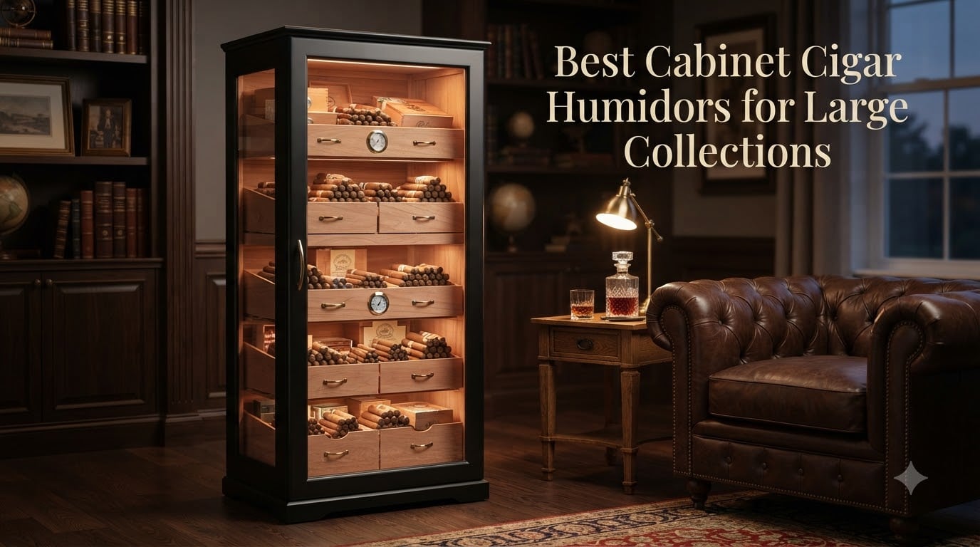Best Cabinet Cigar Humidors for Large Collections